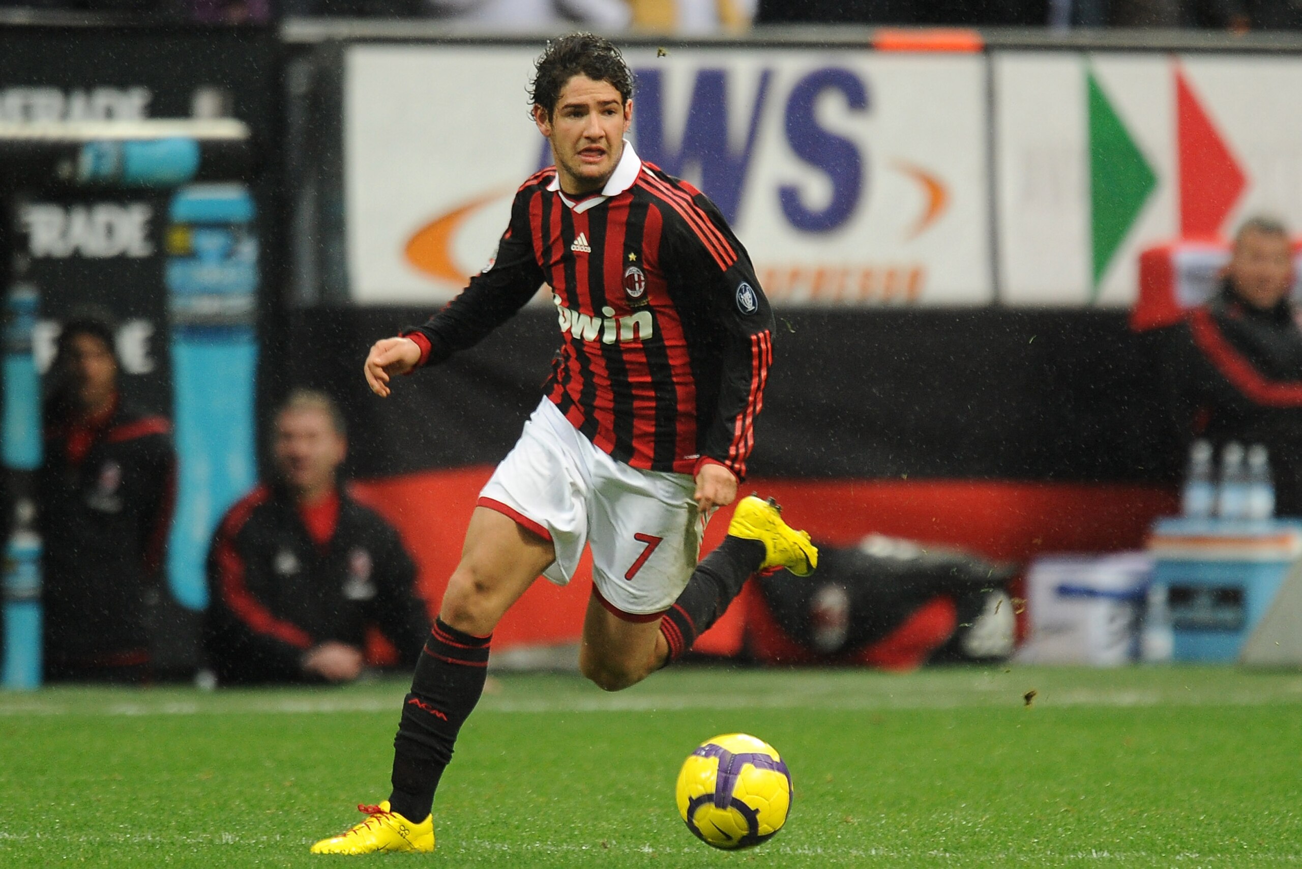 MILAN, ITALY - FEBRUARY 28:  Pato of Milan looks on during the Serie A match between Milan and Atalanta at Stadio Giuseppe Meazza on February 28, 2010 in Milan, Italy.  (Photo by Tullio M. Puglia/Getty Images)