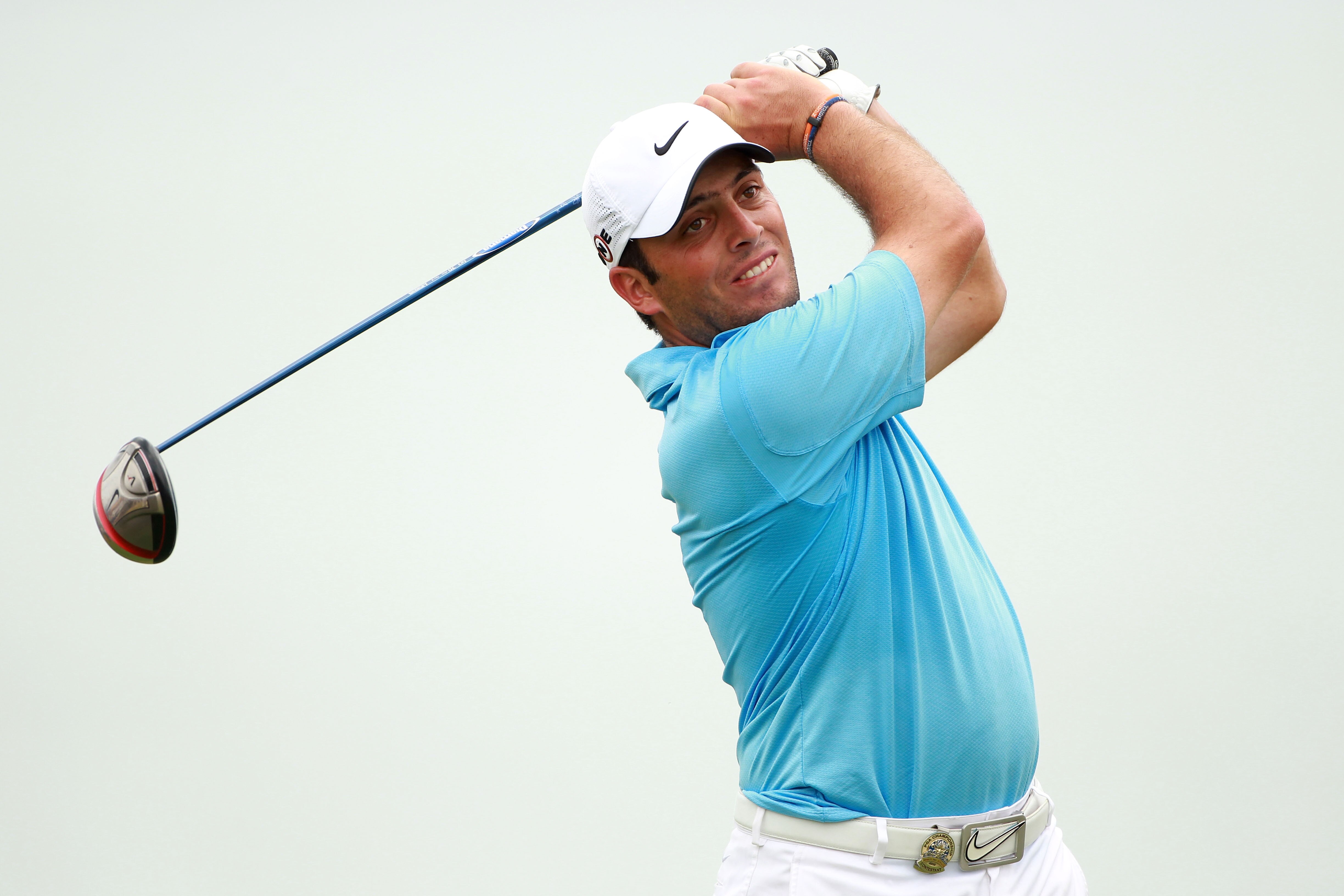 KOHLER, WI - AUGUST 14:  Francesco Molinari of Italy hits his tee shot on the ninth hole during the third round of the 92nd PGA Championship on the Straits Course at Whistling Straits on August 14, 2010 in Kohler, Wisconsin.  (Photo by Andrew Redington/Ge