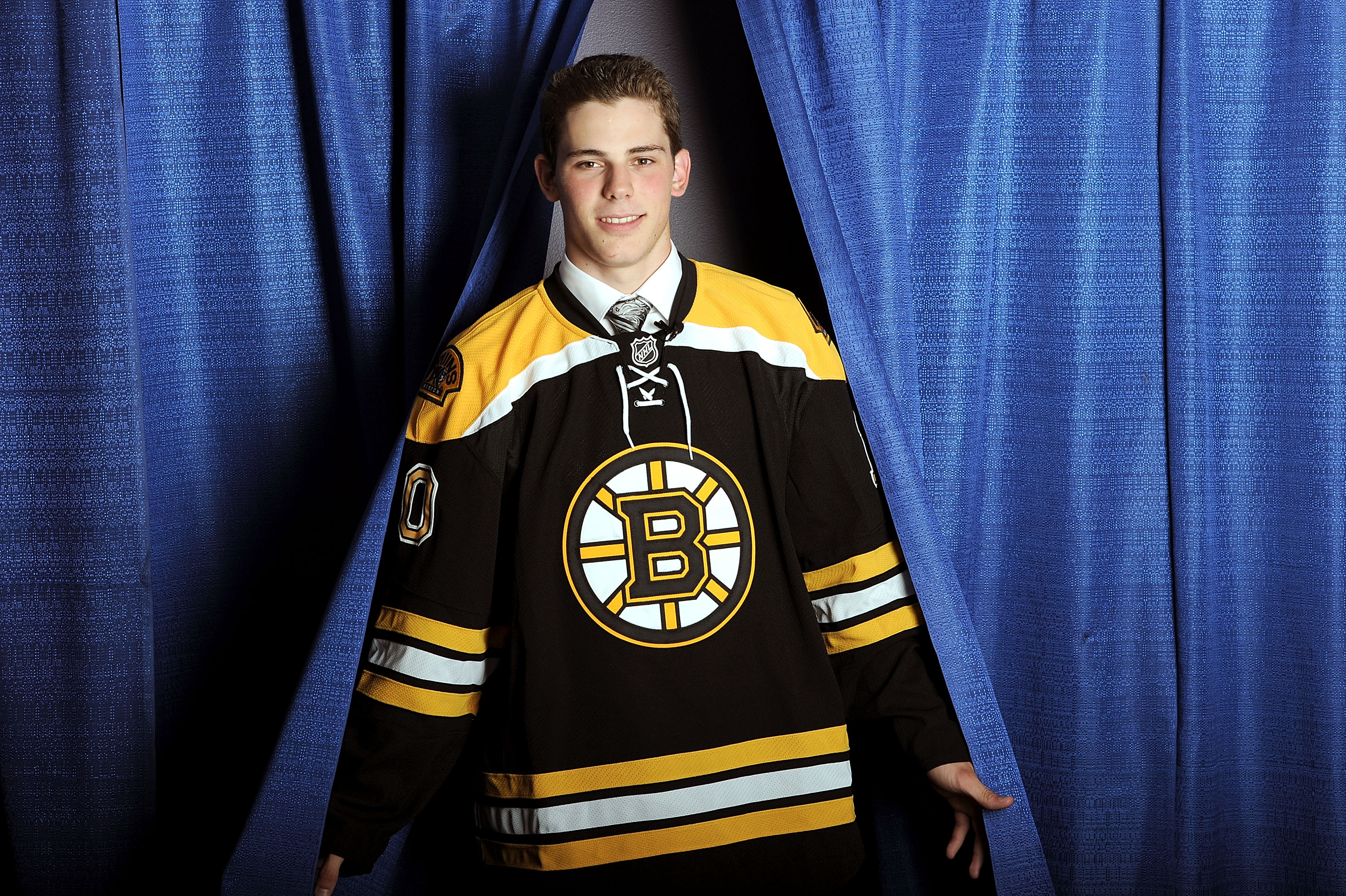 LOS ANGELES, CA - JUNE 25:  Tyler Seguin, drafted second overall by the Boston Bruins, poses for a portrait after he was drafted during the 2010 NHL Entry Draft at Staples Center on June 25, 2010 in Los Angeles, California.  (Photo by Harry How/Getty Imag