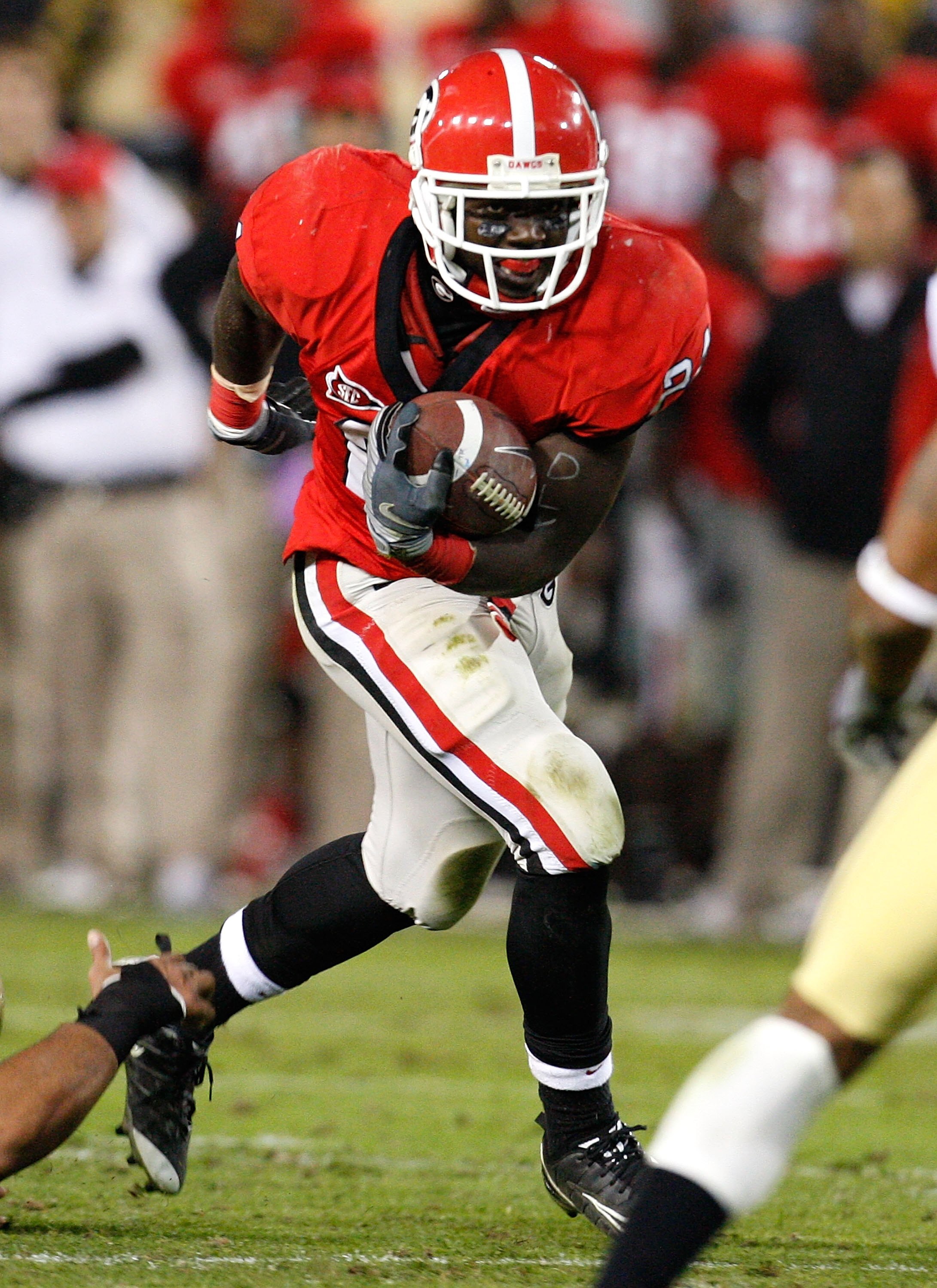 ATLANTA - NOVEMBER 28:  Washaun Ealey #24 of the Georgia Bulldogs against the Georgia Tech Yellow Jackets at Bobby Dodd Stadium on November 28, 2009 in Atlanta, Georgia.  (Photo by Kevin C. Cox/Getty Images)
