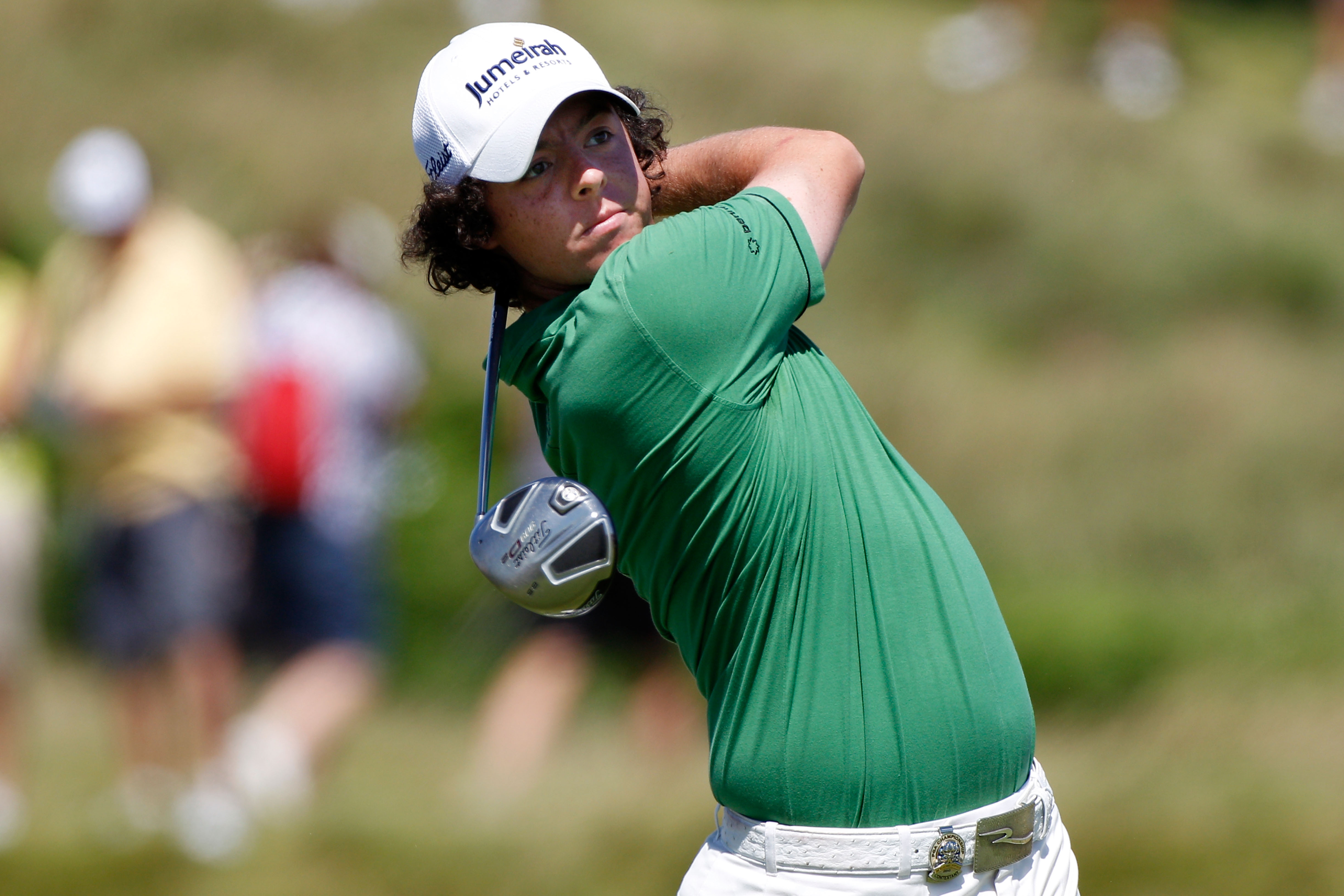 KOHLER, WI - AUGUST 15:  Rory McIlroy of Northern Ireland watches his tee shot on the second hole during the final round of the 92nd PGA Championship on the Straits Course at Whistling Straits on August 15, 2010 in Kohler, Wisconsin.  (Photo by Sam Greenw
