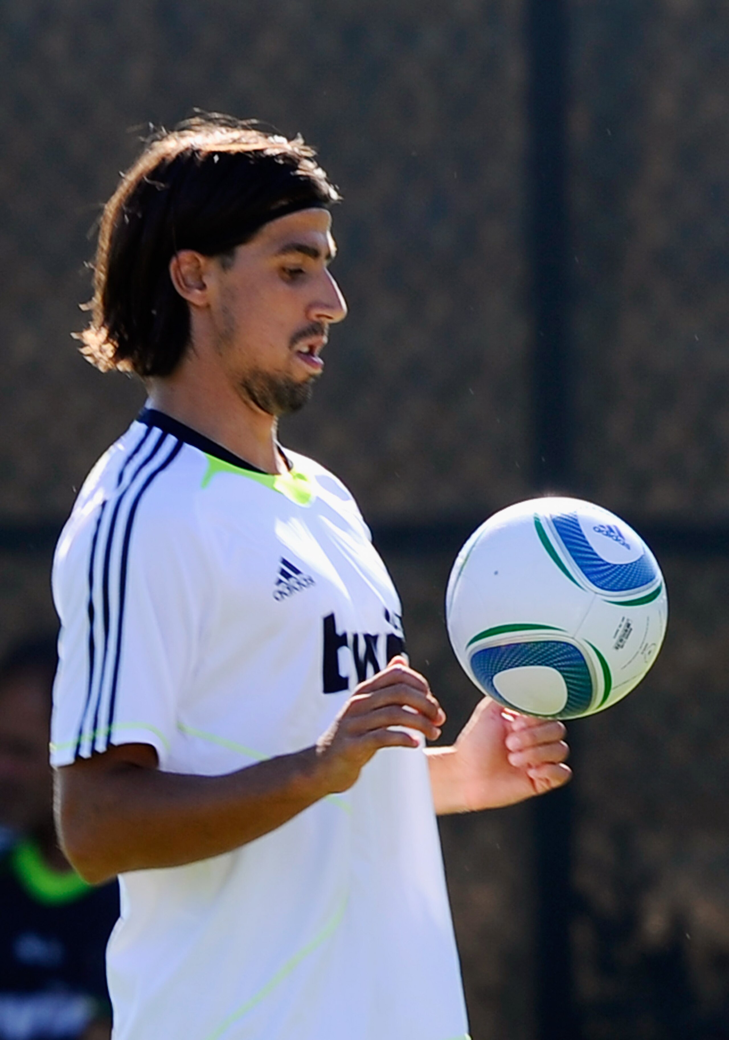 LOS ANGELES, CA - AUGUST 03: Sami Khedira of Real Madrid controls the ball during training session on the campus of UCLA on August 3, 2010 in Los Angeles, California. Real Madrid will play Club America of Mexico in San Francisco, California, on August 4 LOS ANGELES, CA - AUGUST 03: Sami Khedira of Real Madrid controls the ball during training session on the campus of UCLA on August 3, 2010 in Los Angeles, California. Real Madrid will play Club America of Mexico in San Francisco, California, on August 4