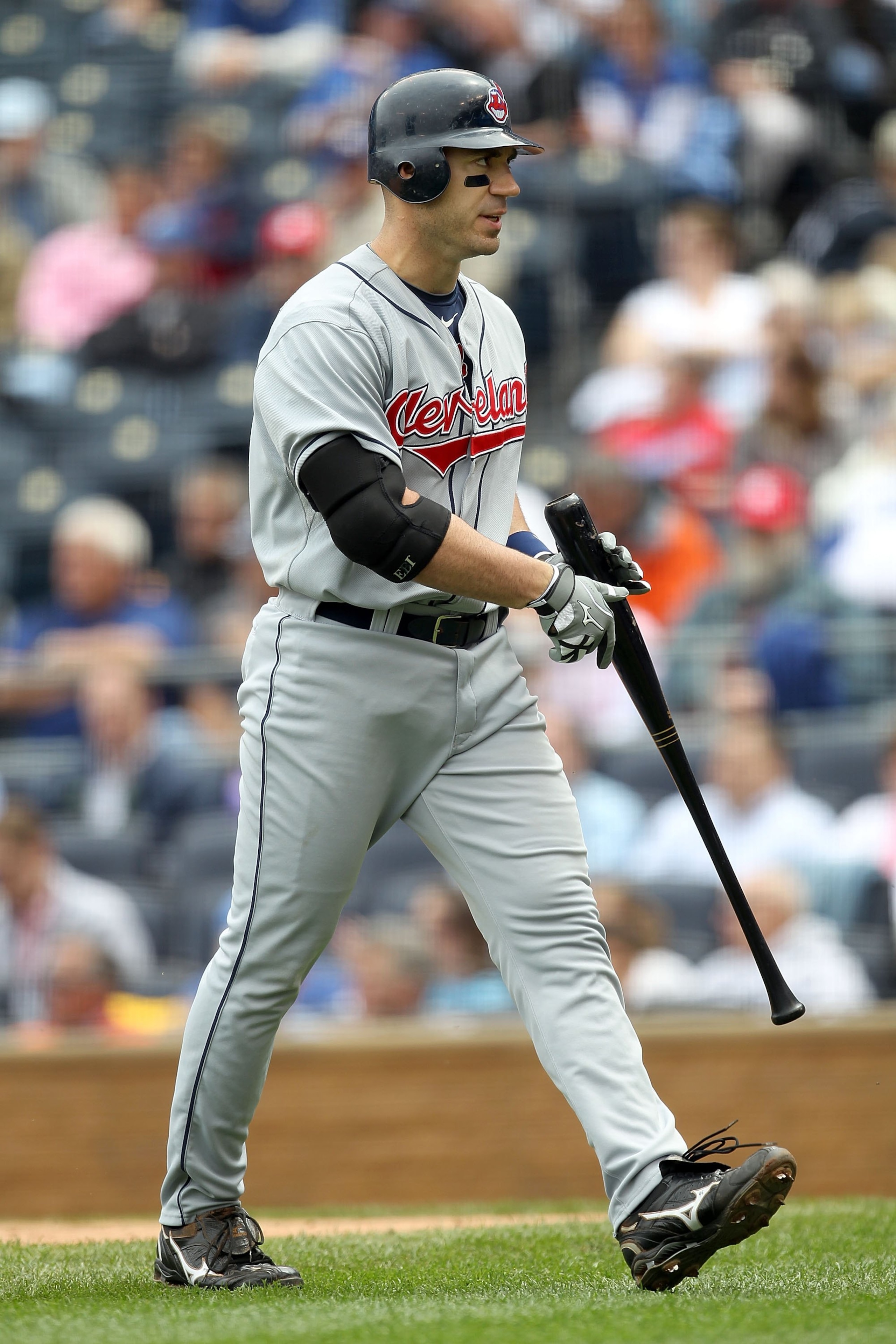 KANSAS CITY, MO - MAY 13: Travis Hafner #48 of the Cleveland Indians walks back to the dugout after striking out during the game against the Kansas City Royals on May 13, 2010 at Kauffman Stadium in Kansas City, Missouri. (Photo by Jamie Squire/Getty Im KANSAS CITY, MO - MAY 13: Travis Hafner #48 of the Cleveland Indians walks back to the dugout after striking out during the game against the Kansas City Royals on May 13, 2010 at Kauffman Stadium in Kansas City, Missouri. (Photo by Jamie Squire/Getty Im