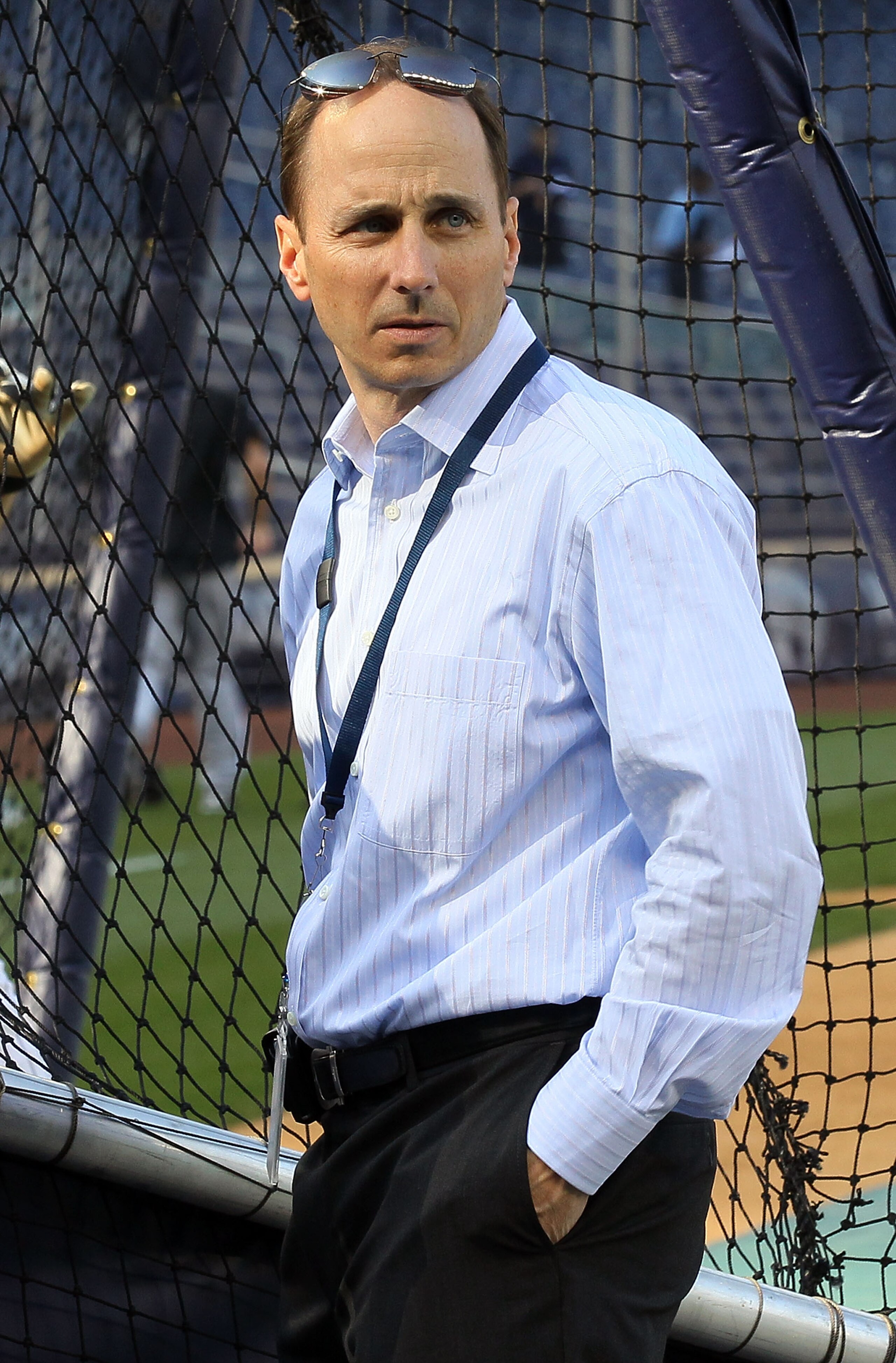 NEW YORK - APRIL 30: General manager Brian Cashman of the New York Yankees looks on during batting practice prior to the game against the Chicago White Sox on April 30, 2010 at Yankee Stadium in the Bronx borough of New York City. (Photo by Jim McIsaac/ NEW YORK - APRIL 30: General manager Brian Cashman of the New York Yankees looks on during batting practice prior to the game against the Chicago White Sox on April 30, 2010 at Yankee Stadium in the Bronx borough of New York City. (Photo by Jim McIsaac/