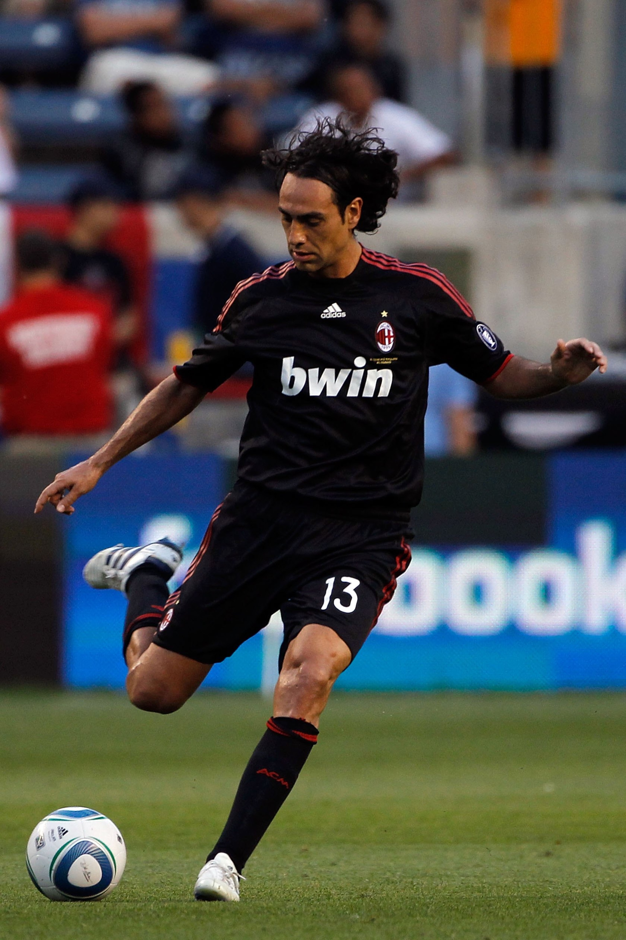 CHICAGO - MAY 30:  Alessandro Nesta #13 of AC Milan kicks the ball while taking on the Chicago Fire during an international friendly at Toyota Park on May 30, 2010 in Chicago, Illinois.  (Photo by Jonathan Daniel/Getty Images)
