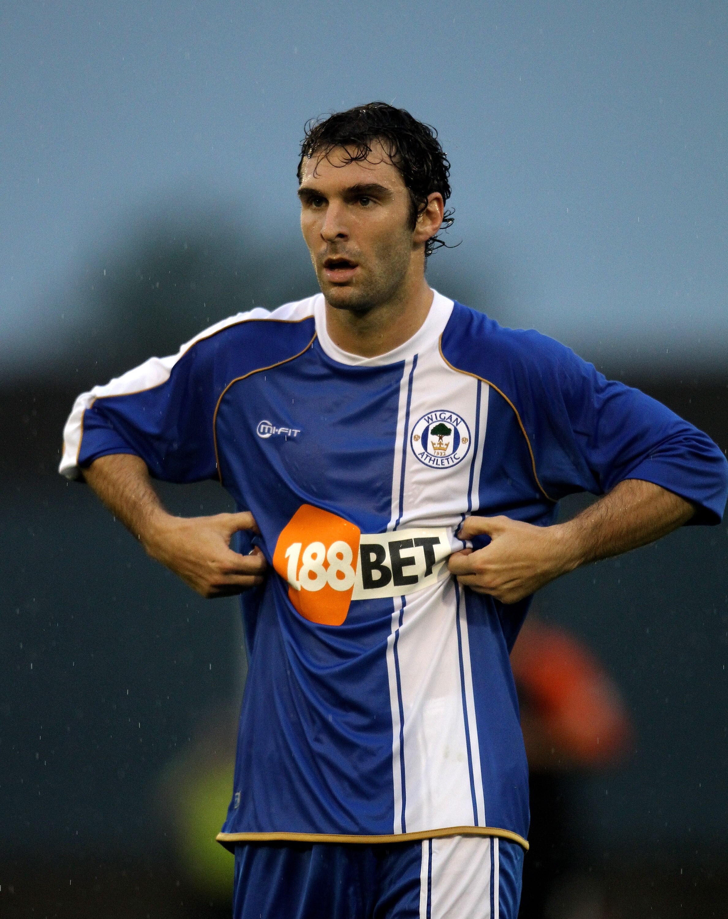 OLDHAM, ENGLAND - JULY 20:  Mauro Boselli of Wigan looks on during the pre season friendly match between Oldham Athletic and Wigan Athletic at Boundary Park on July 20, 2010 in Oldham, England.  (Photo by David Rogers/Getty Images)
