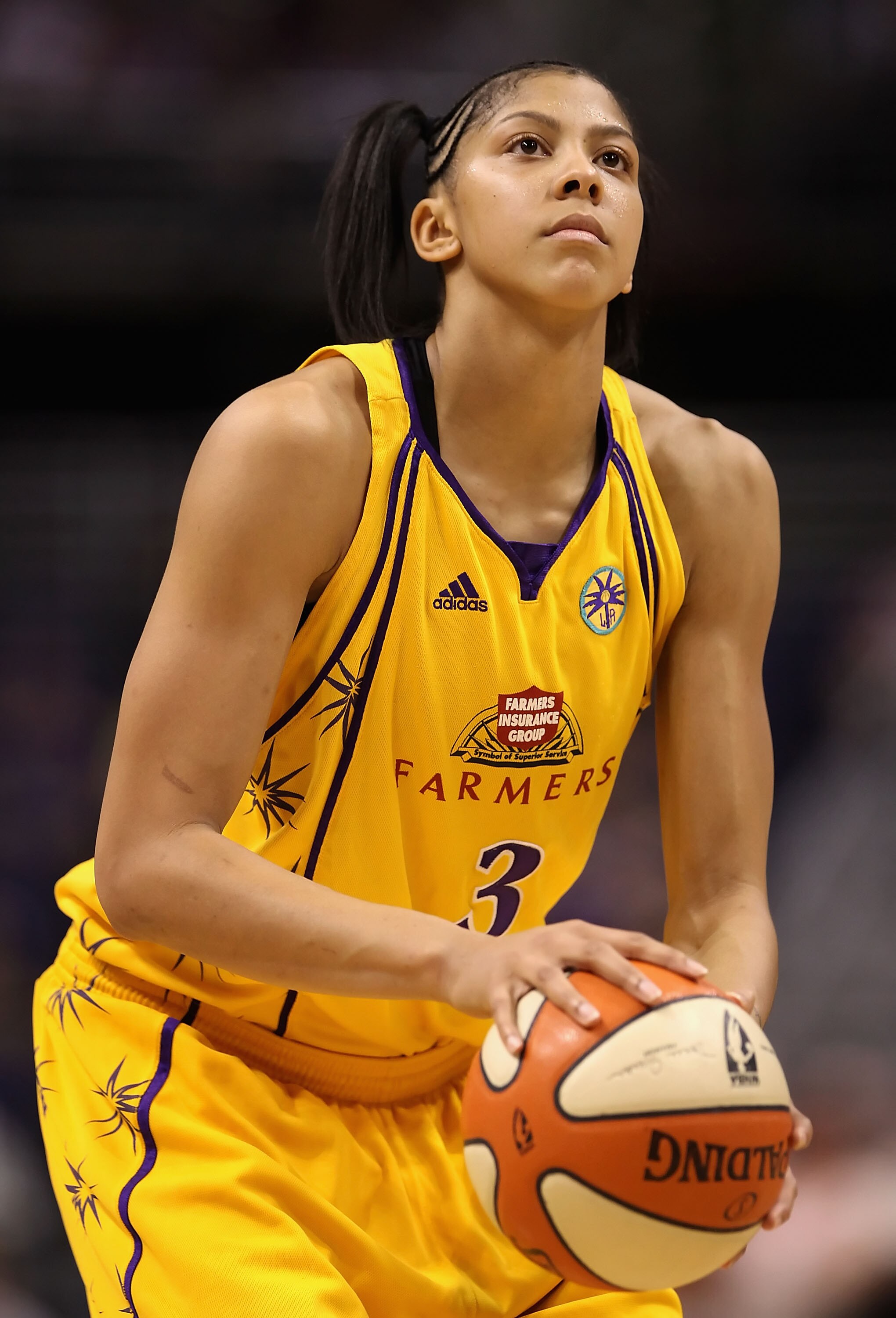 PHOENIX - SEPTEMBER 25:  Candace Parker #3 of the Los Angeles Sparks shoots a free throw shot against the Phoenix Mercury in Game Two of the Western Conference Finals during the 2009 WNBA Playoffs at US Airways Center on August 21, 2009 in Phoenix, Arizon