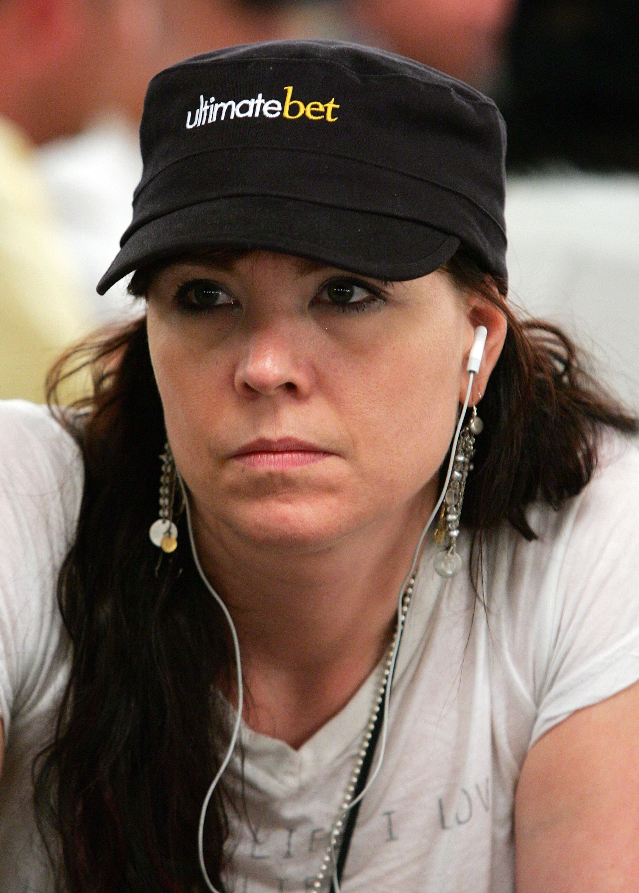 LAS VEGAS - JULY 29:  Poker player Annie Duke competes on the second day of the first round of the World Series of Poker no-limit Texas Hold 'em main event at the Rio Hotel & Casino July 29, 2006 in Las Vegas, Nevada. More than 8,600 players have register
