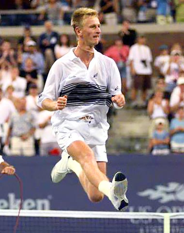 Peter Korda defeats Sampras