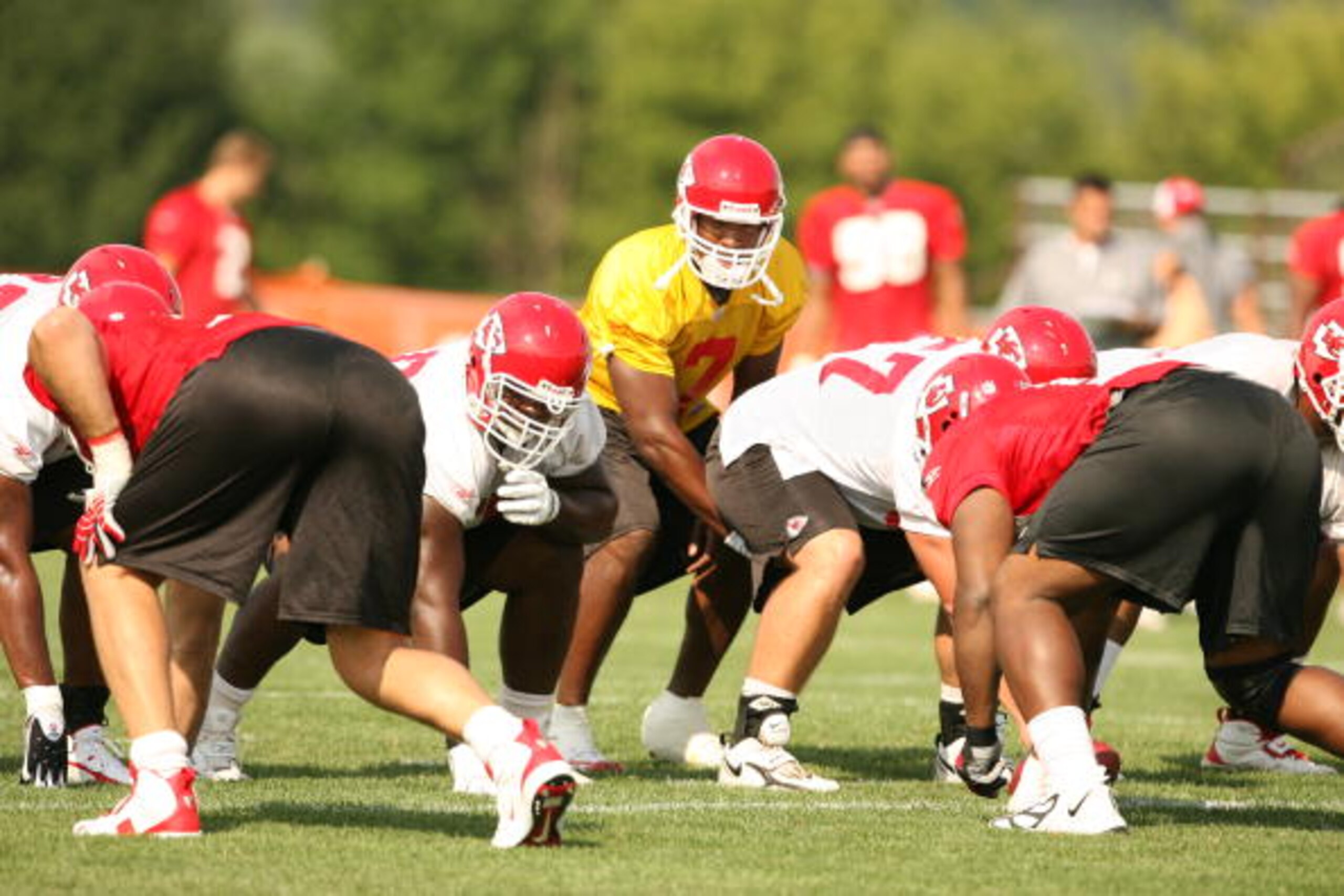 RIVER FALLS, WI - AUGUST 10:  Quarterback Casey Printers #7 of the Kansas City Chiefs waits for the snap during a 2006 Training Camp afternoon practice session on August 10, 2006 at the University of Wisconsin-River Falls in River Falls, Wisconsin. (Photo
