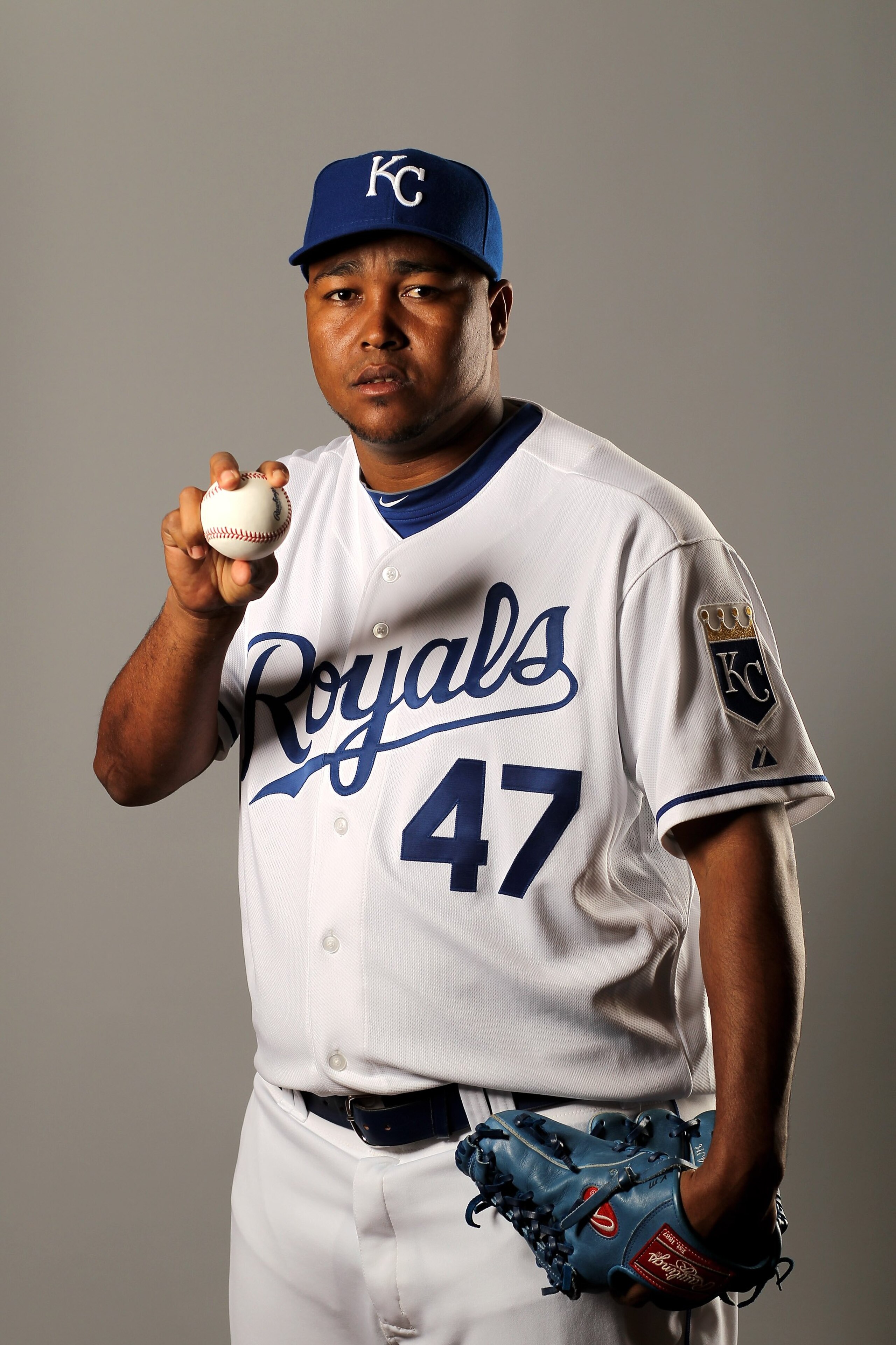 SURPRISE, AZ - FEBRUARY 26:  Victor Marte of the Kansas City Royals poses during photo media day at the Royals spring training complex on February 26, 2010 in Surprise, Arizona.  (Photo by Ezra Shaw/Getty Images)