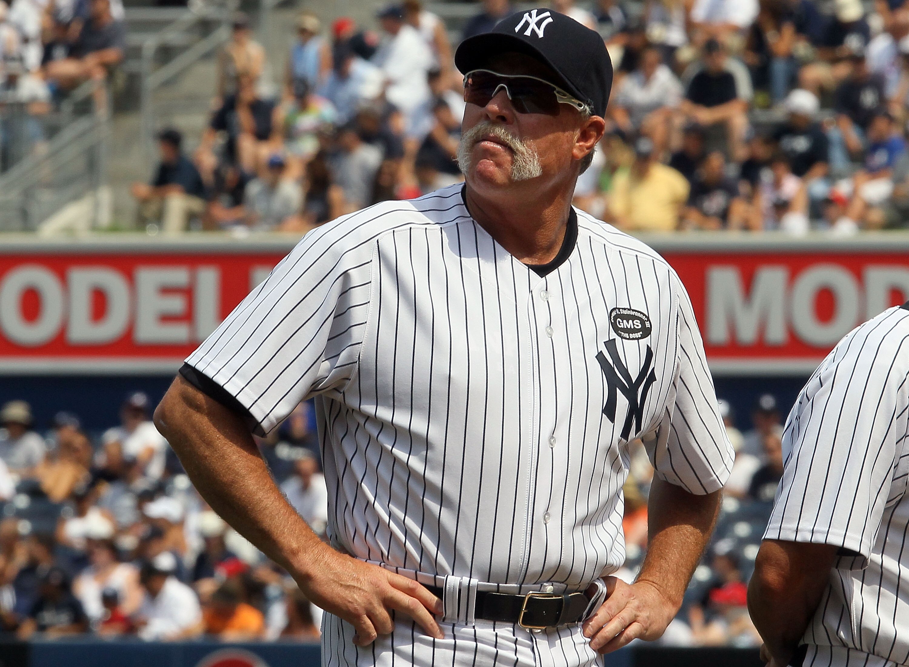 NEW YORK - JULY 17:  Rich 'Goose' Gossage looks on during the New York Yankees 64th Old-Timer's Day before the MLB game against the Tampa Bay Rays on July 17, 2010 at Yankee Stadium in the Bronx borough of New York City.  (Photo by Jim McIsaac/Getty Image