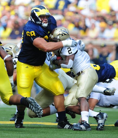 Junior Mike Martin leads the Wolverines defensive linemen.