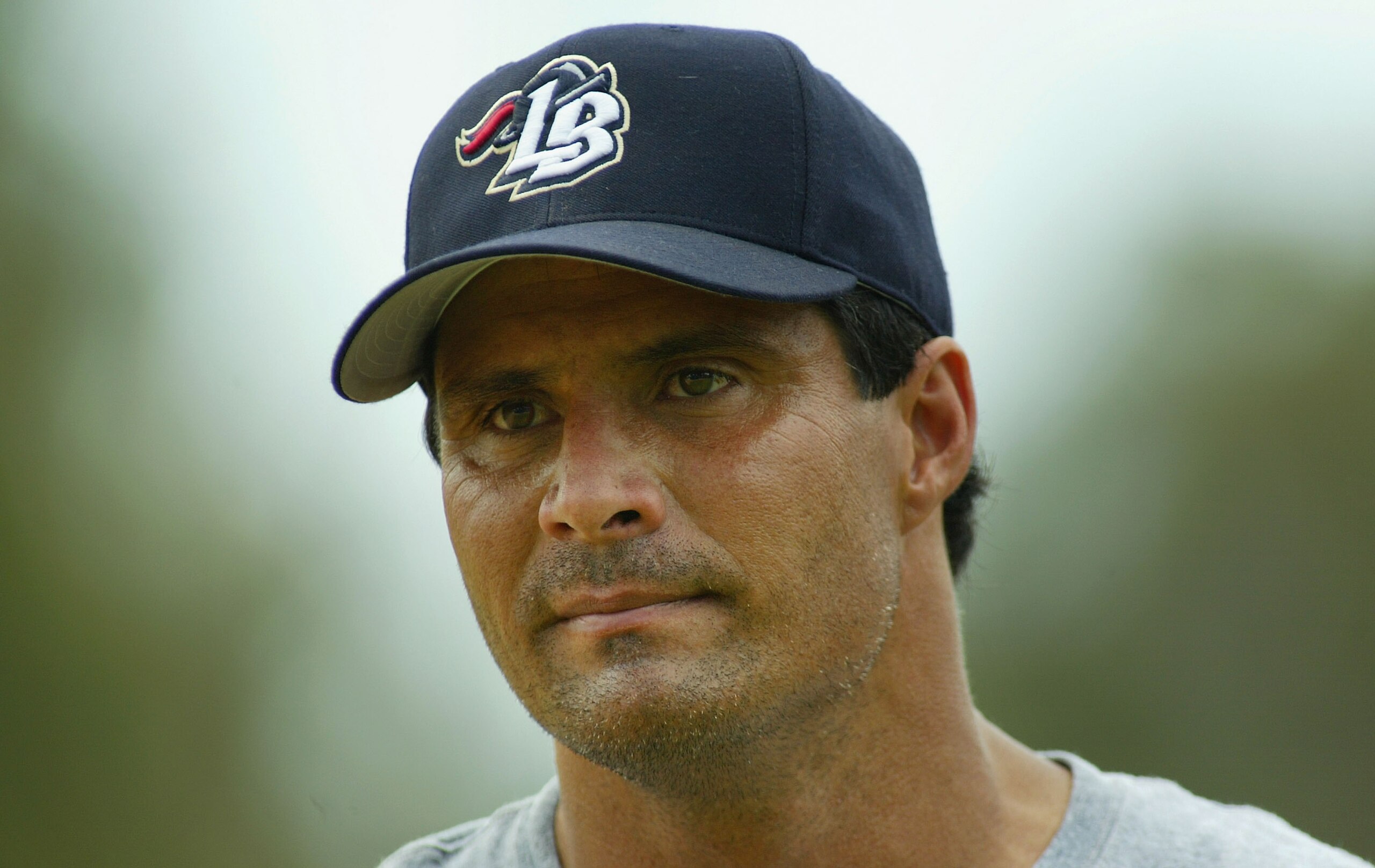 LONG BEACH, CA - JULY 16: Jose Canseco #33 of the Long Beach Armada warms up before the Golden Baseball League game against the Fullerton Flyers on July 16, 2006 at Blair Field in Long Beach, California. (Photo By Christian Petersen/Getty Images) LONG BEACH, CA - JULY 16: Jose Canseco #33 of the Long Beach Armada warms up before the Golden Baseball League game against the Fullerton Flyers on July 16, 2006 at Blair Field in Long Beach, California. (Photo By Christian Petersen/Getty Images)