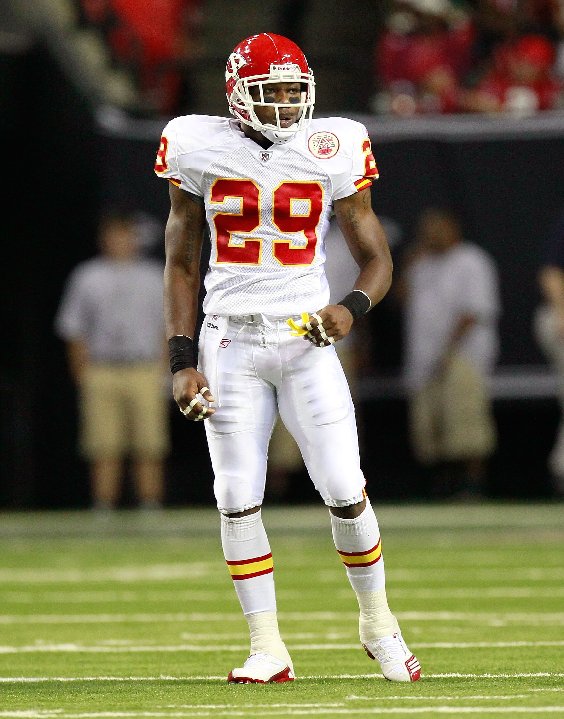 ATLANTA - AUGUST 13:  Eric Berry #29 of the Kansas City Chiefs against the Atlanta Falcons at Georgia Dome on August 13, 2010 in Atlanta, Georgia.  (Photo by Kevin C. Cox/Getty Images)