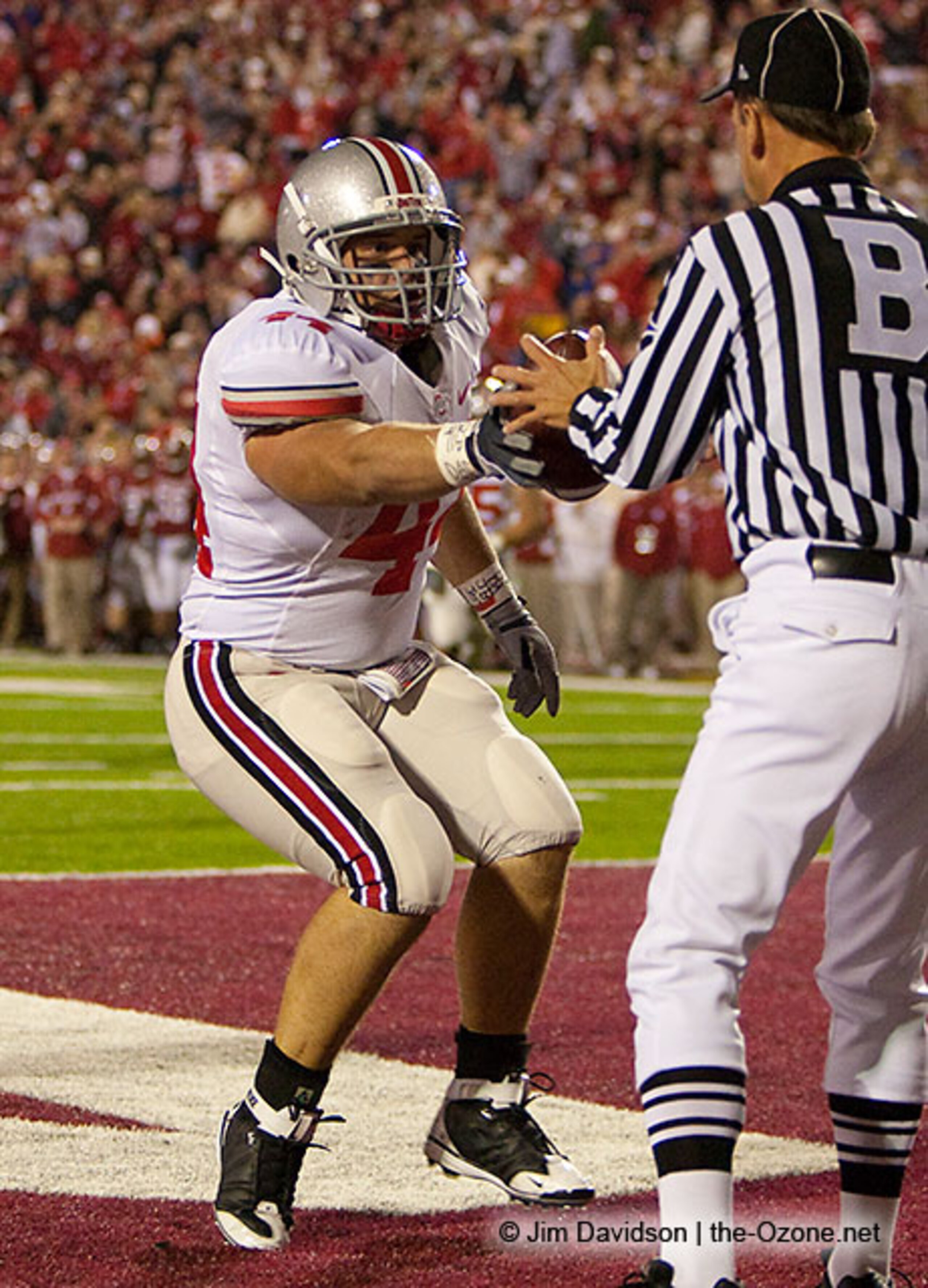 FB Zach Boren finds paydirt