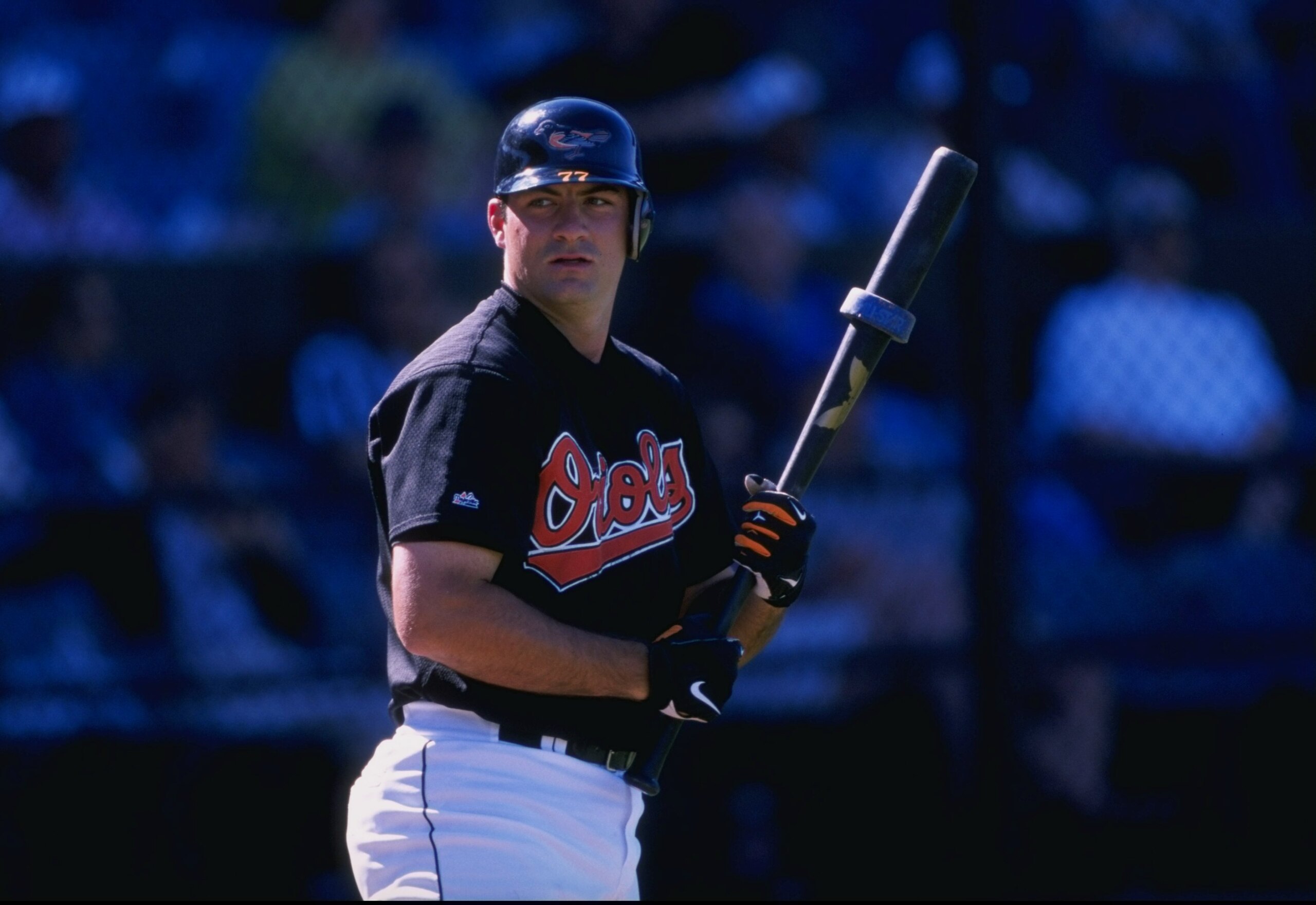2 Mar 1998:  Infielder Ryan Minor of the Baltimore Orioles in action during a spring training game against the Montreal Expos at Fort Lauderdale Stadium in Fort Lauderdale, Florida. The Orioles defeated the Expos 11-9. Mandatory Credit: Jamie Squire  /All