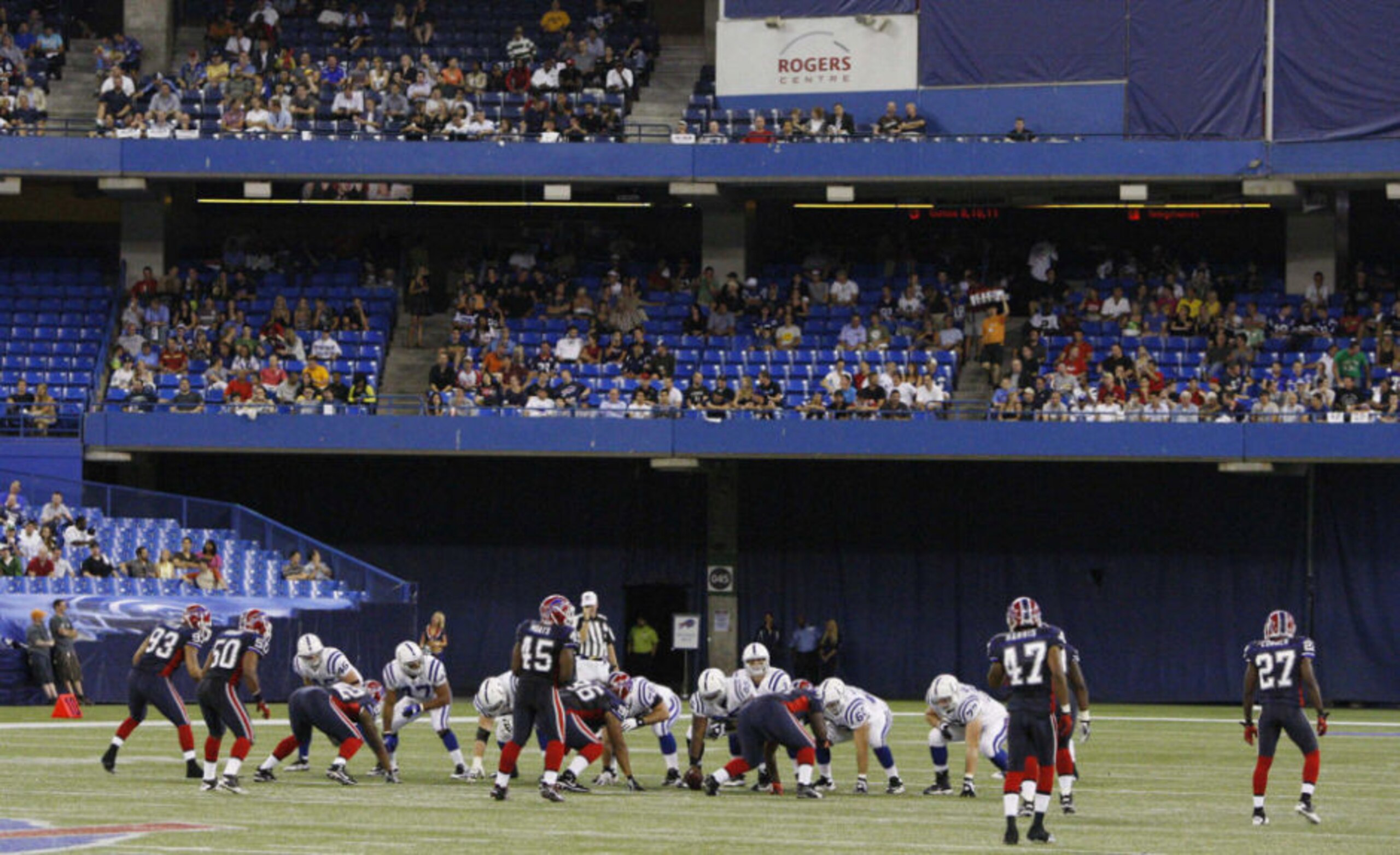 Plenty of empty seats in Toronto that witnessed an exciting first quarter. Plenty of empty seats in Toronto that witnessed an exciting first quarter.