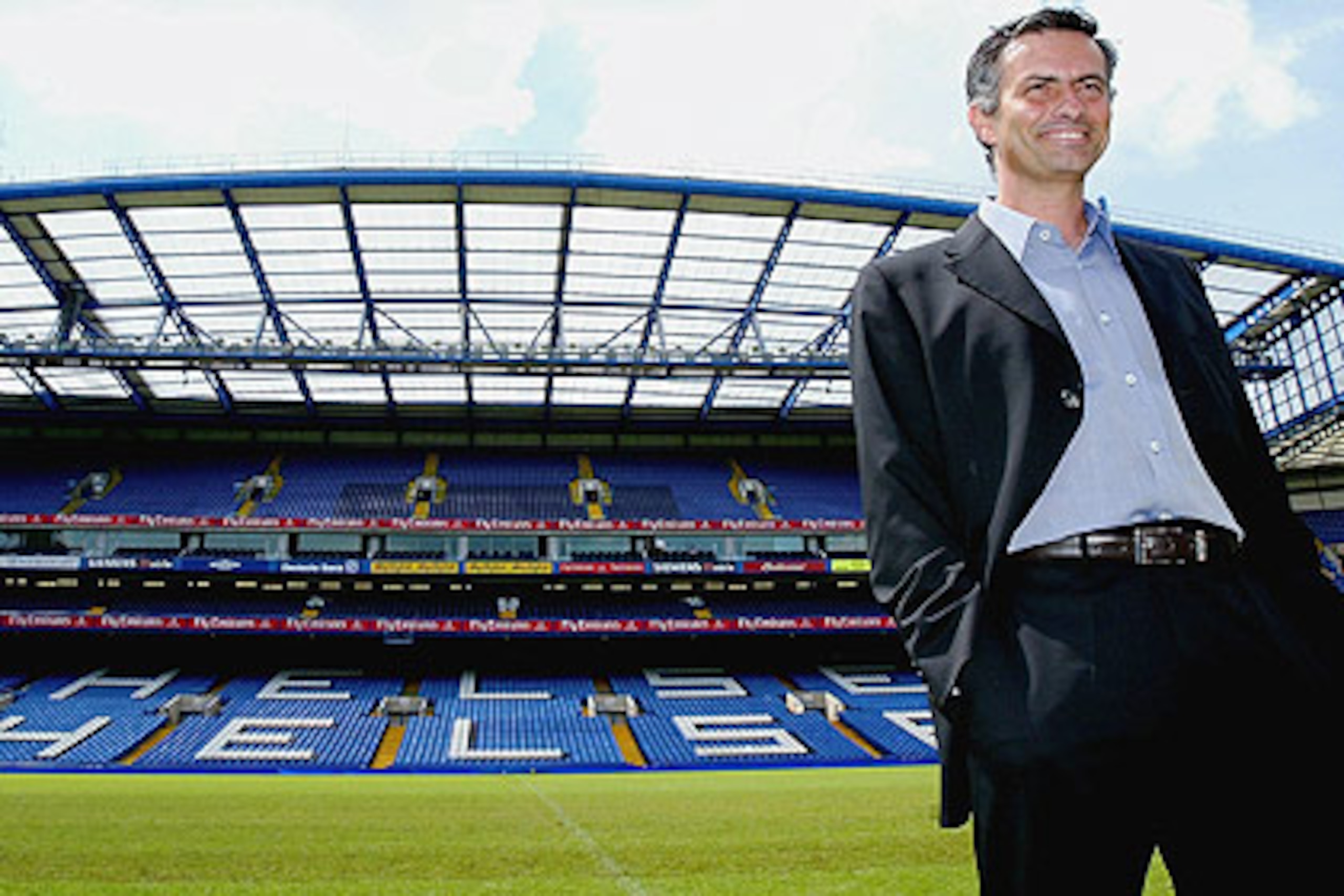 The self-proclaimed Special One arrives at Stamford Bridge
