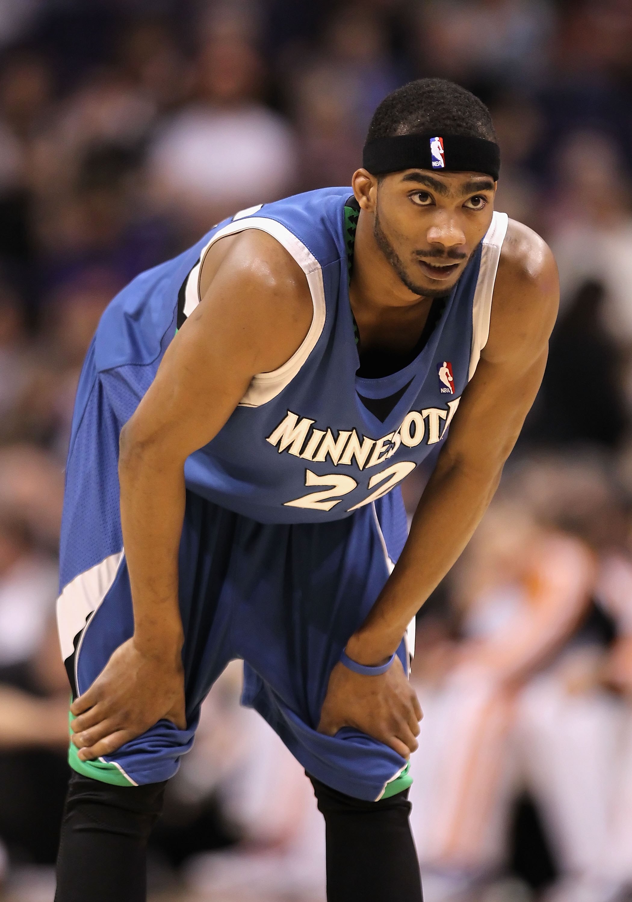 PHOENIX - MARCH 16:  Corey Brewer #22 of the Minnesota Timberwolves during the NBA game against the Phoenix Suns at US Airways Center on March 16, 2010 in Phoenix, Arizona. The Suns defeated the Timberwolves 152-114.  NOTE TO USER: User expressly acknowle