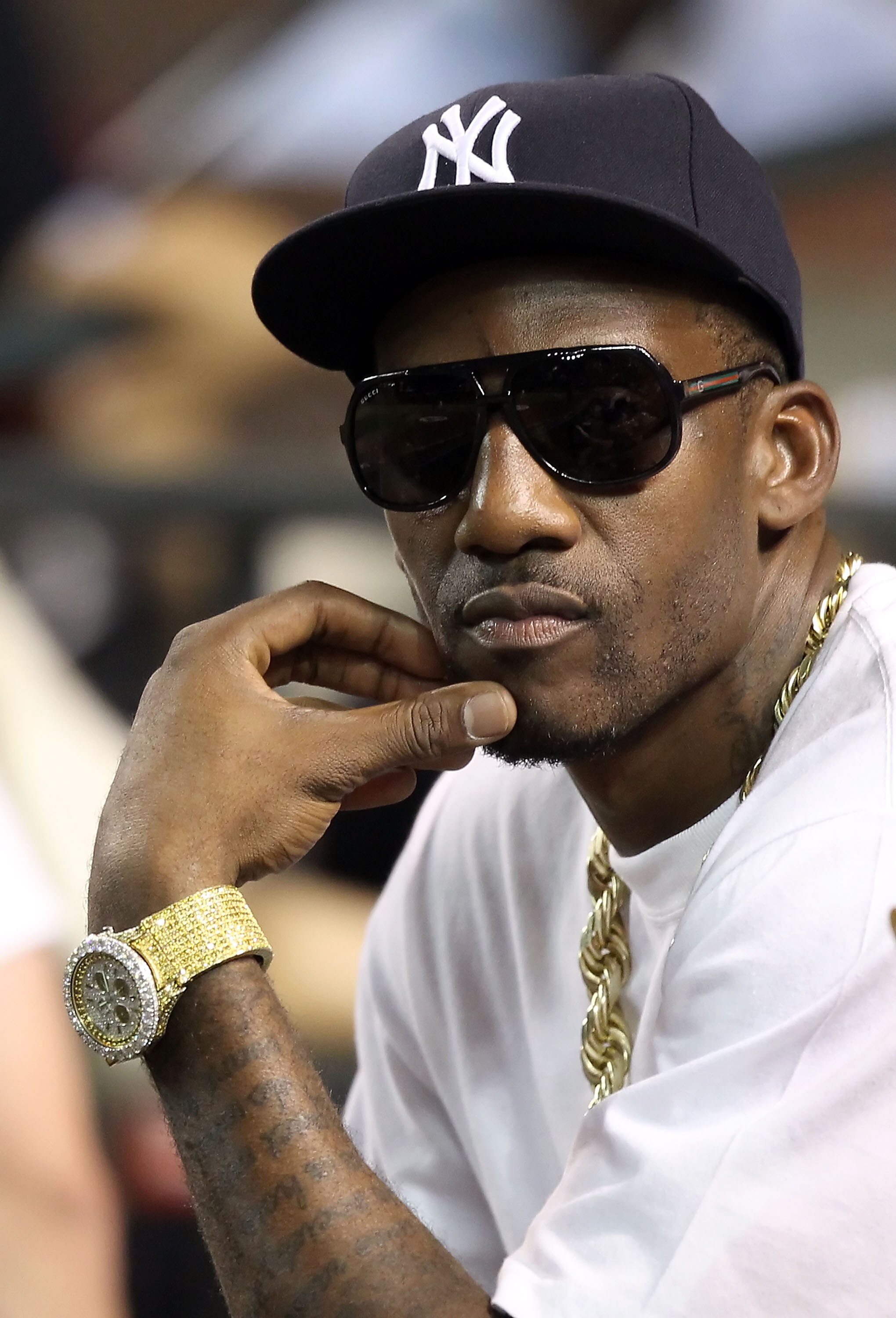 PHOENIX - JUNE 22:  Amar'e Stoudemire of the Phoenix Suns attends the Major League Baseball game between the New York Yankees and the Arizona Diamondbacks at Chase Field on June 22, 2010 in Phoenix, Arizona.  (Photo by Christian Petersen/Getty Images)