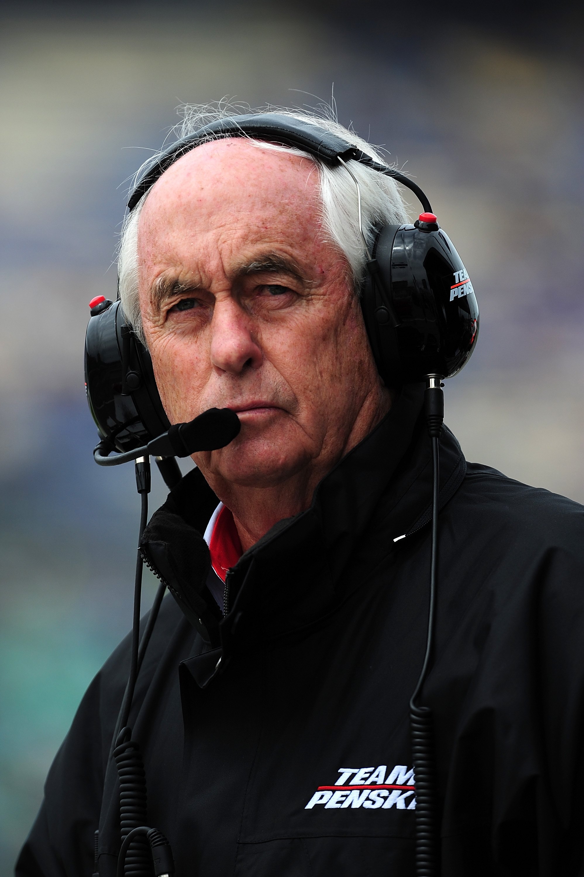 KANSAS CITY, KS - MAY 01:  Roger Penske, team owner of Team Penske, during the Indy Car Series Road Runner Turbo Indy 300 at Kansas Speedway on May 1,  2010 in Kansas City, Kansas  (Photo by Rick Dole/Getty Images)
