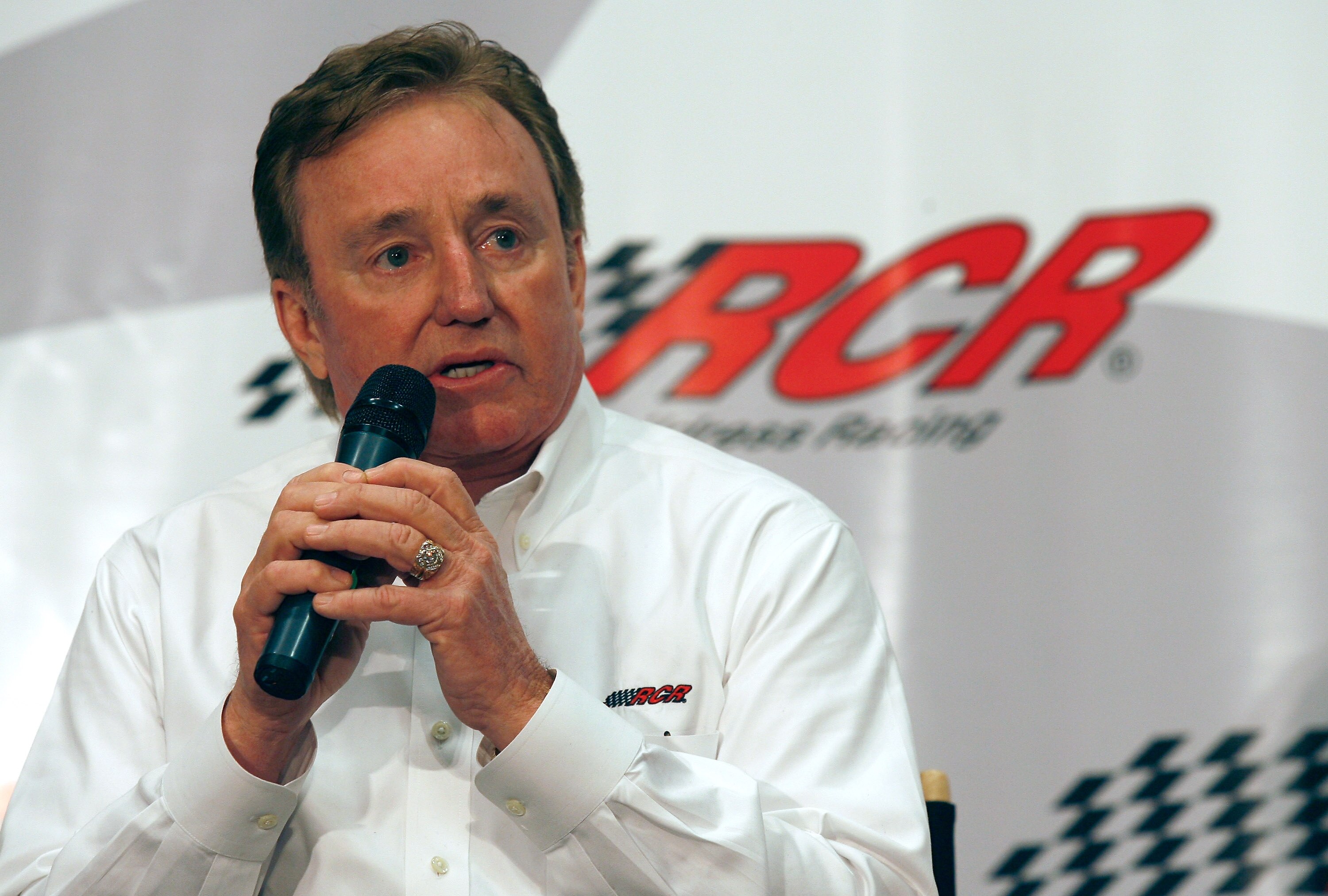 CONCORD, NC - JANUARY 19:  Team owner Richard Childress speaks with the media, during the NASCAR Sprint Media Tour hosted by Charlotte Motor Speedway and held at the Embassy Suites on January 19, 2010 in Concord, North Carolina.  (Photo by Jason Smith/Get