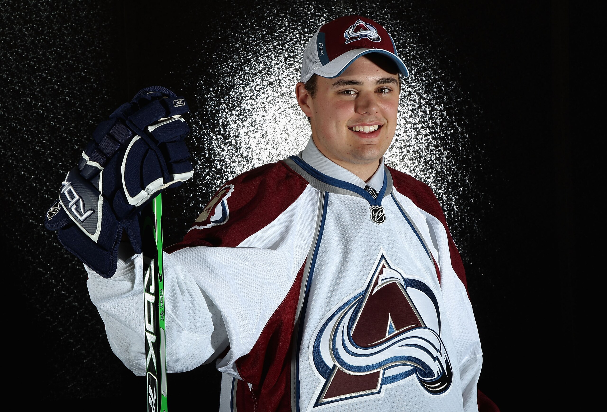 OTTAWA, ON - JUNE 21:  50th overall pick, Cameron Gaunce of the Colorado Avalanche poses for a portrait at the 2008 NHL Entry Draft at Scotiabank Place on June 21, 2008 in Ottawa, Ontario, Canada.  (Photo by Andre Ringuette/Getty Images)