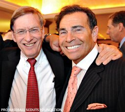 Dennis Gilbert (right) pictured with MLB Commissioner Bud Selig
