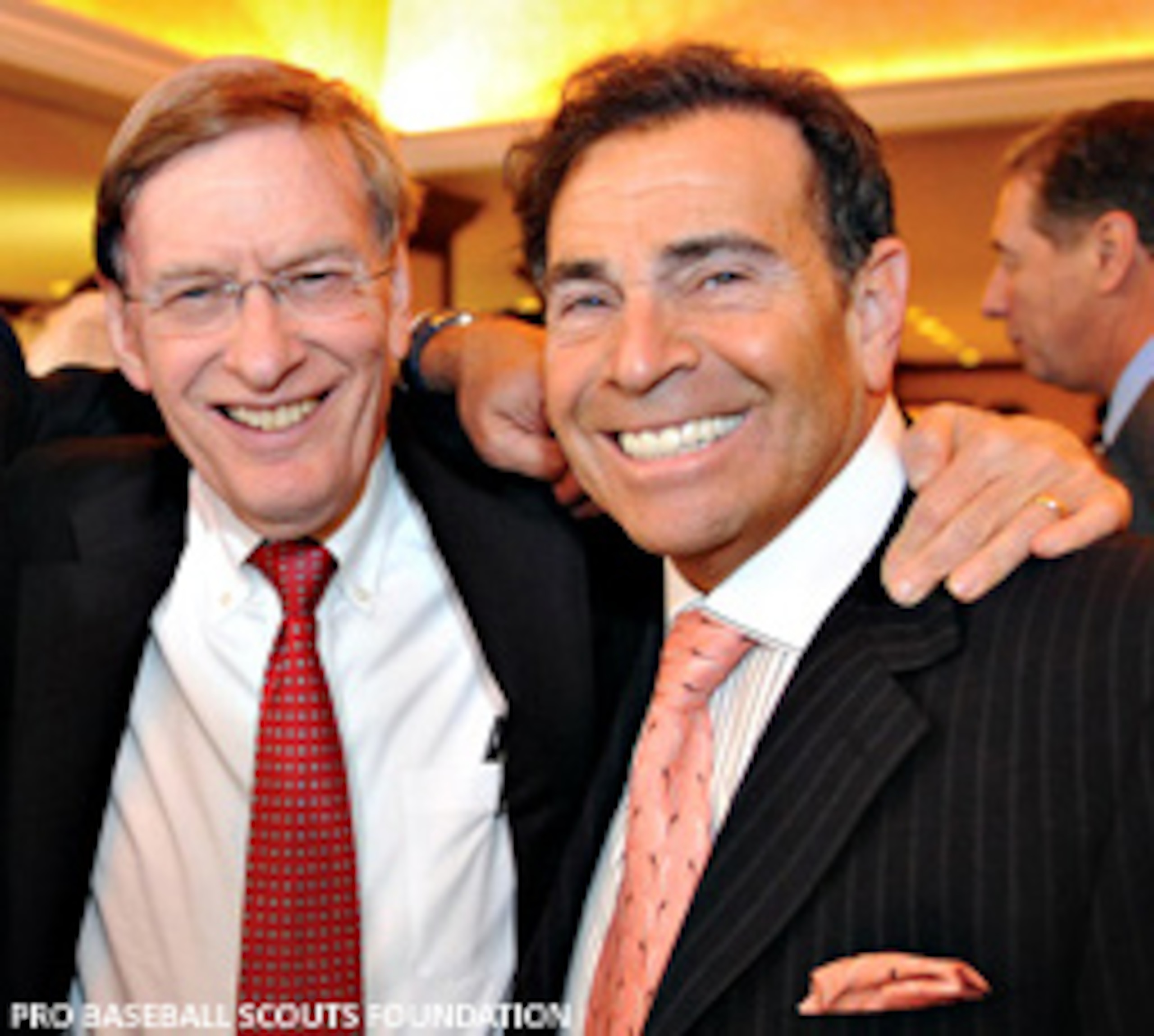 Dennis Gilbert (right) pictured with MLB Commissioner Bud Selig