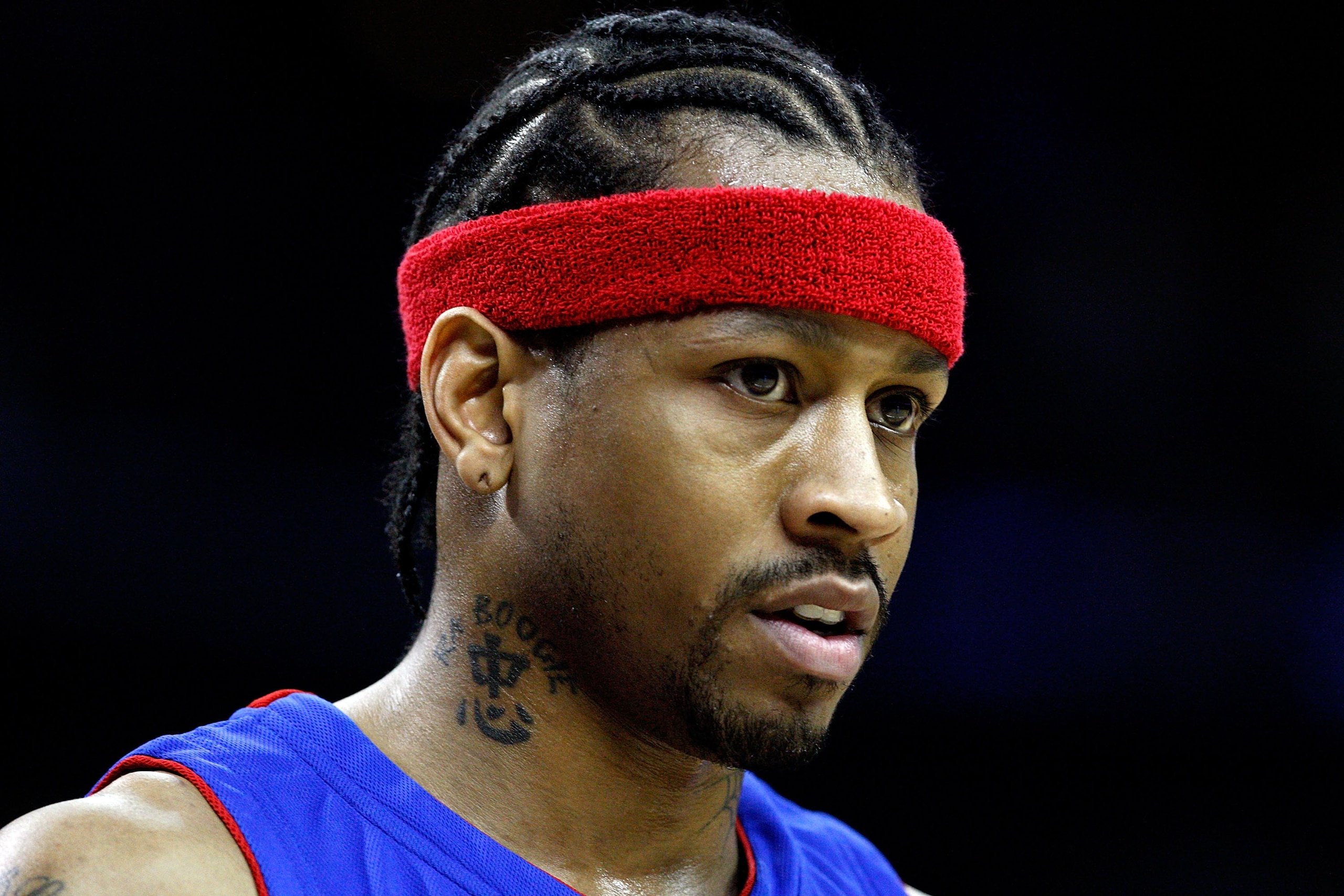 CHARLOTTE, NC - DECEMBER 13:  Allen Iverson #1 of the Detroit Pistons watches on during their game against the Charlotte Bobcats at Time Warner Cable Arena on December 13, 2008 in Charlotte, North Carolina.  NOTE TO USER: User expressly acknowledges and a