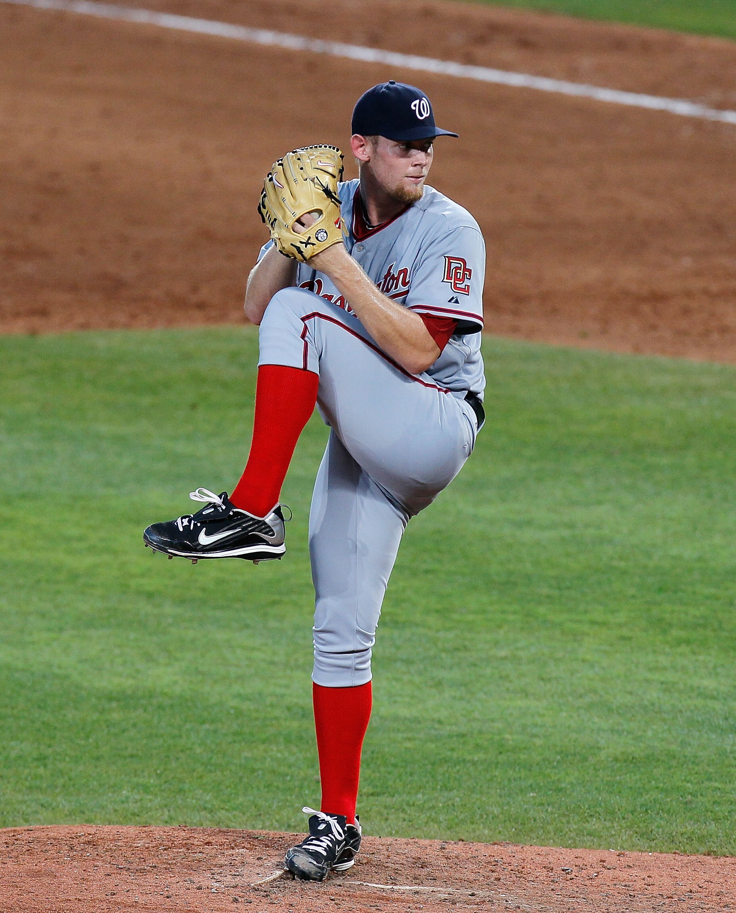 ATLANTA - JUNE 28:  Stephen Strasburg #37 of the Washington Nationals against the Atlanta Braves at Turner Field on June 28, 2010 in Atlanta, Georgia.  (Photo by Kevin C. Cox/Getty Images)