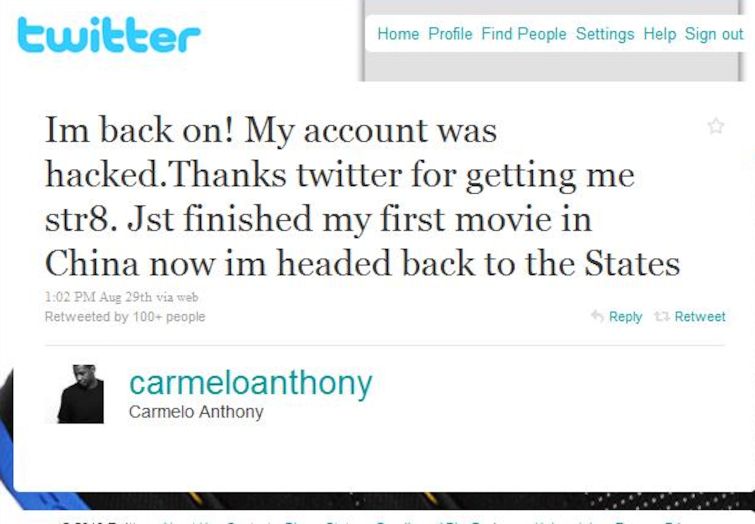 "Hacked." Right. "Hacked." Right.