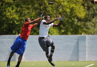 Keith Mumphrey at a recent workout.