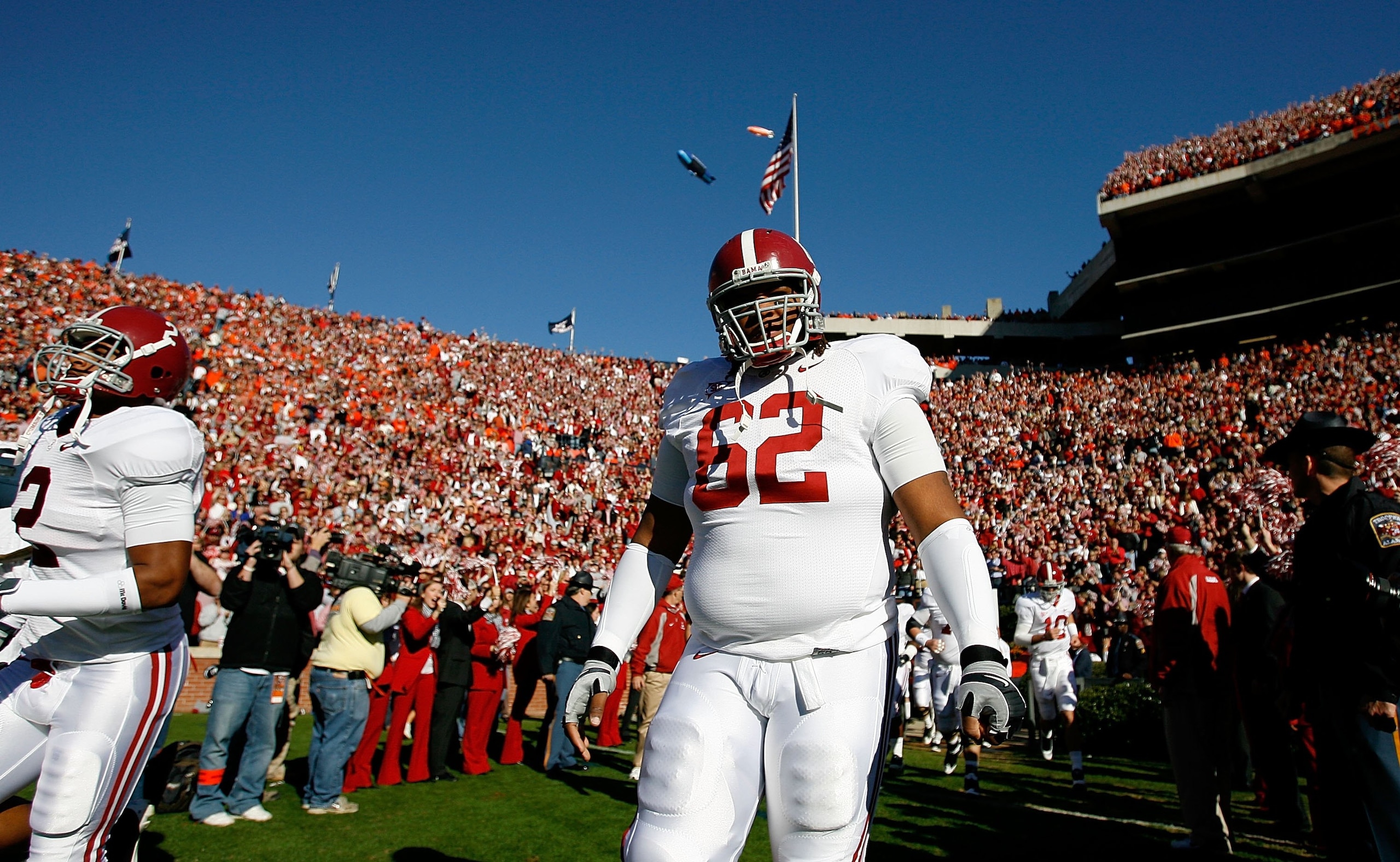 AUBURN, AL - NOVEMBER 27: Terrence Cody #62 of the Alabama Crimson Tide against the Auburn Tigers at Jordan-Hare Stadium on November 27, 2009 in Auburn, Alabama. (Photo by Kevin C. Cox/Getty Images) AUBURN, AL - NOVEMBER 27: Terrence Cody #62 of the Alabama Crimson Tide against the Auburn Tigers at Jordan-Hare Stadium on November 27, 2009 in Auburn, Alabama. (Photo by Kevin C. Cox/Getty Images)