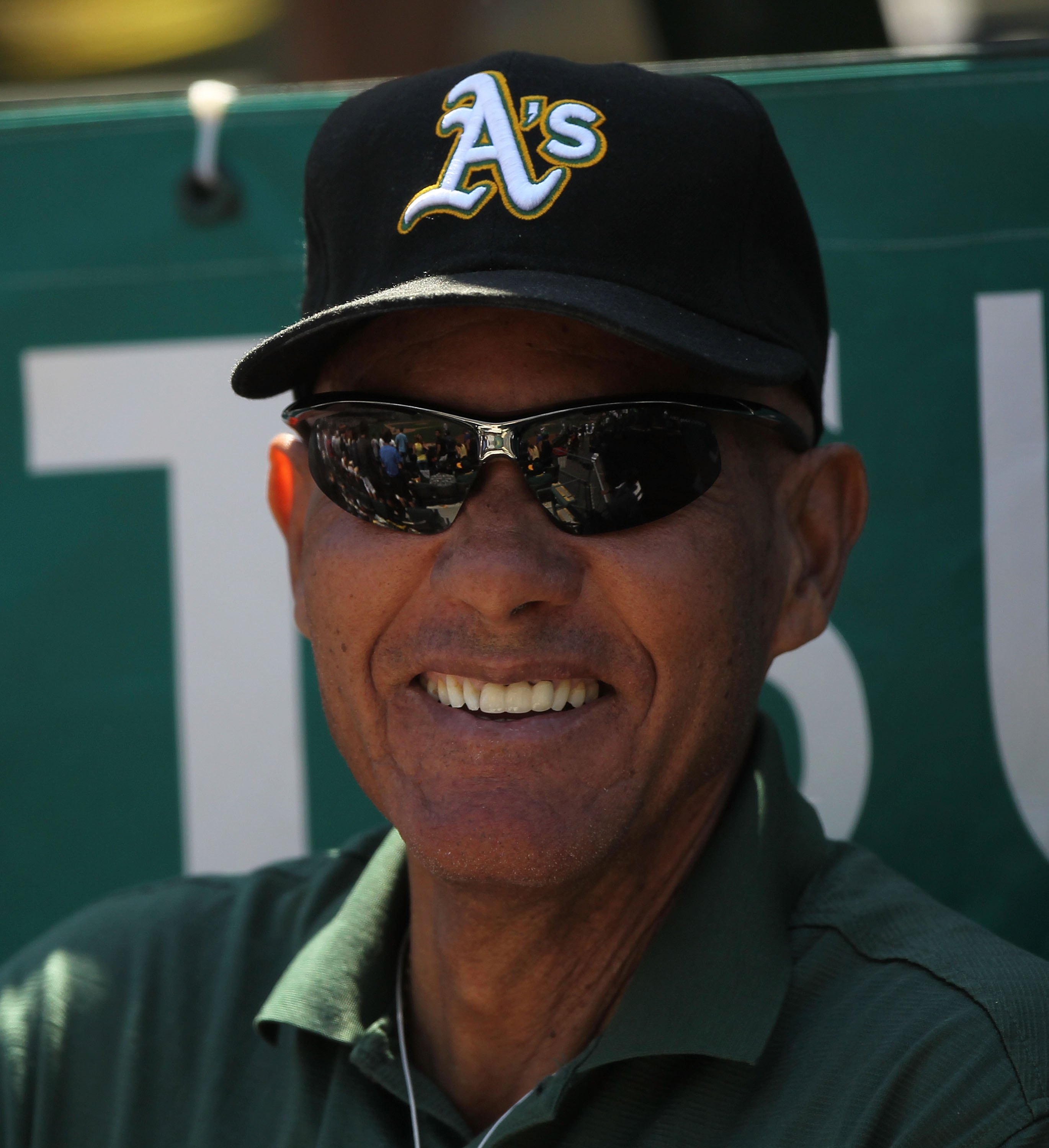 OAKLAND, CA - JUNE 23:  Former member of the Oakland Athletics Bert Campaneris, looks on against the Cincinnati Reds during an MLB game at the Oakland-Alameda County Coliseum on June 23, 2010 in Oakland, California.  (Photo by Jed Jacobsohn/Getty Images)