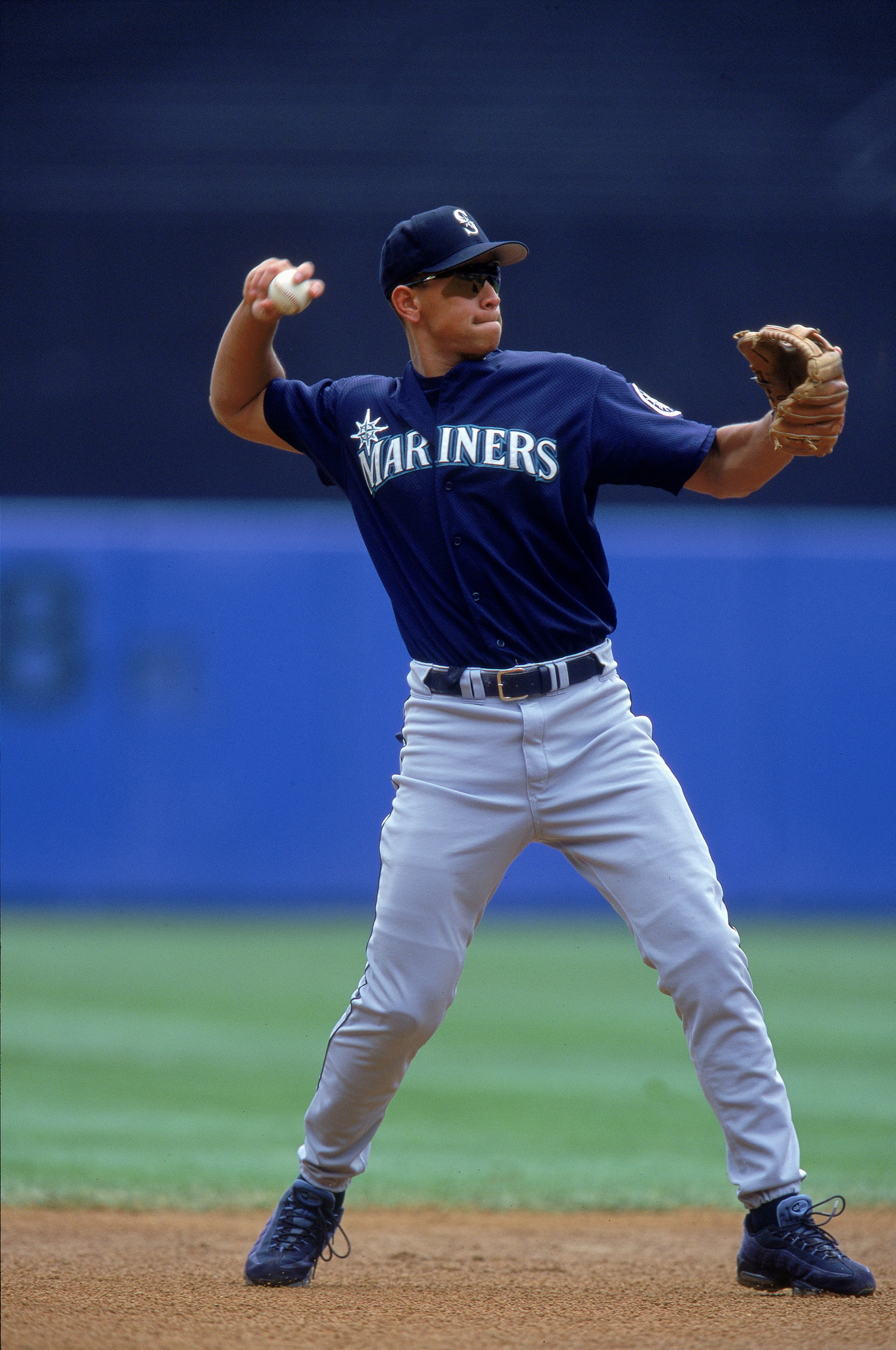 6 Aug 2000: Alex Rodriguez #3 of the Seattle Mariners throws the ball during the game against the New York Yankees at Yankee Stadium in the Bronx, New York. The Mariners defeated the Yankees 11-1.Mandatory Credit: Jamie Squire /Allsport 6 Aug 2000: Alex Rodriguez #3 of the Seattle Mariners throws the ball during the game against the New York Yankees at Yankee Stadium in the Bronx, New York. The Mariners defeated the Yankees 11-1.Mandatory Credit: Jamie Squire /Allsport