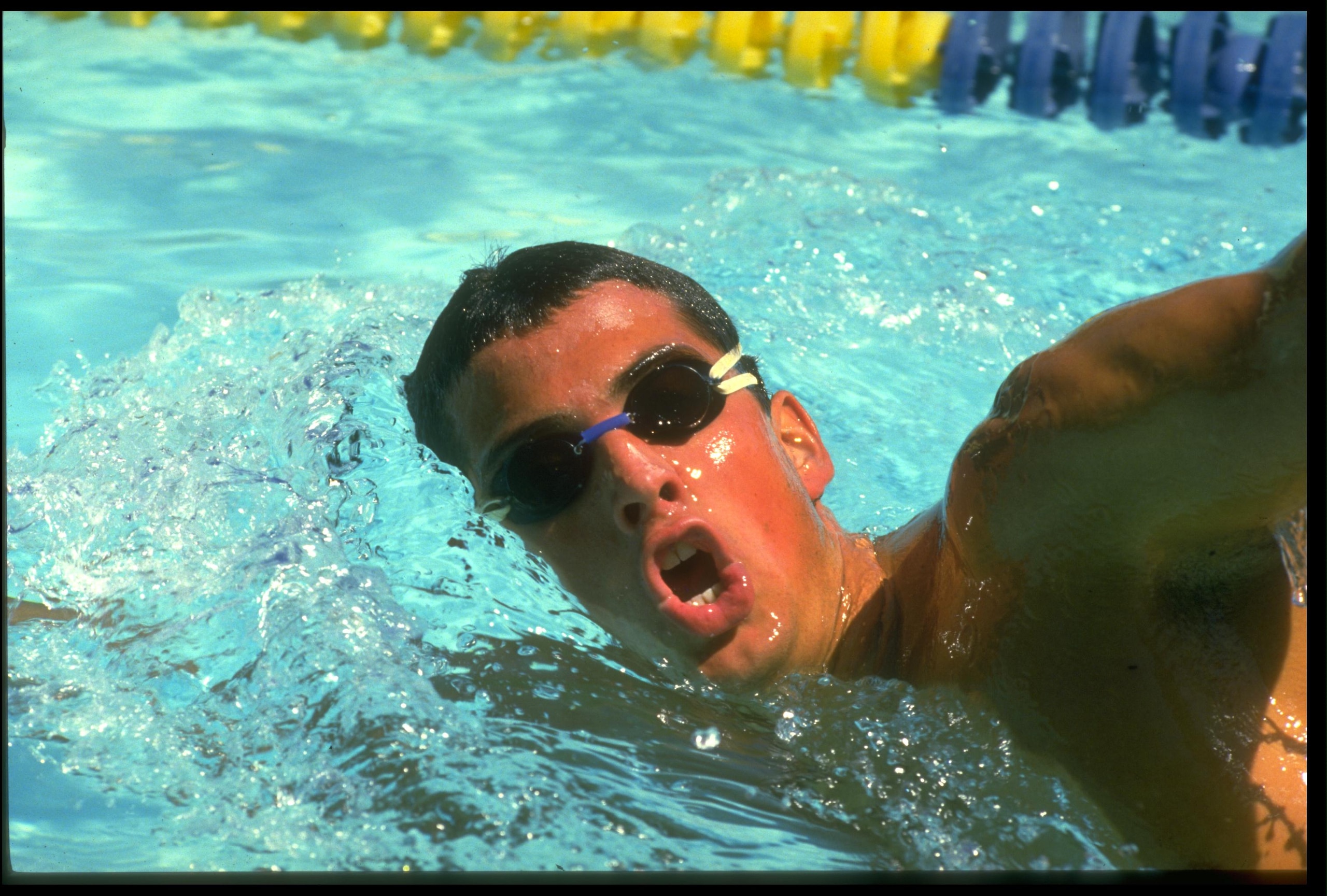 unknown:  Matt Biondi swimming. Mandatory credit:  Tony Duffy/Allsport