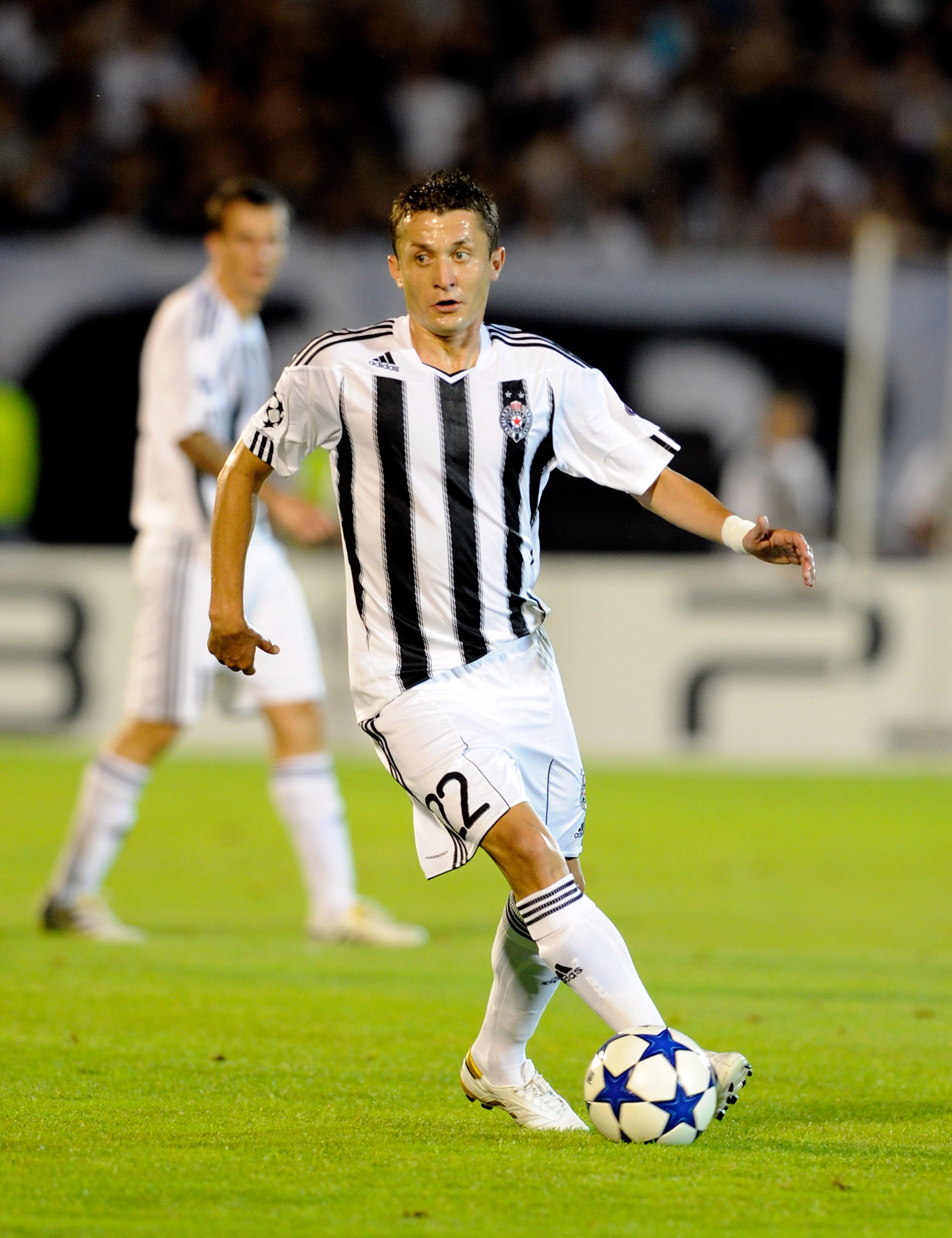 BELGRADE, SERBIA - AUGUST 18:  Sasa Ilic of FK Partizan during the Champions League Play-off match between Partizan and Anderlecht at Partizan Stadium on August 18, 2010 in Belgrade, Serbia.  (Photo by Claudio Villa/Getty Images)