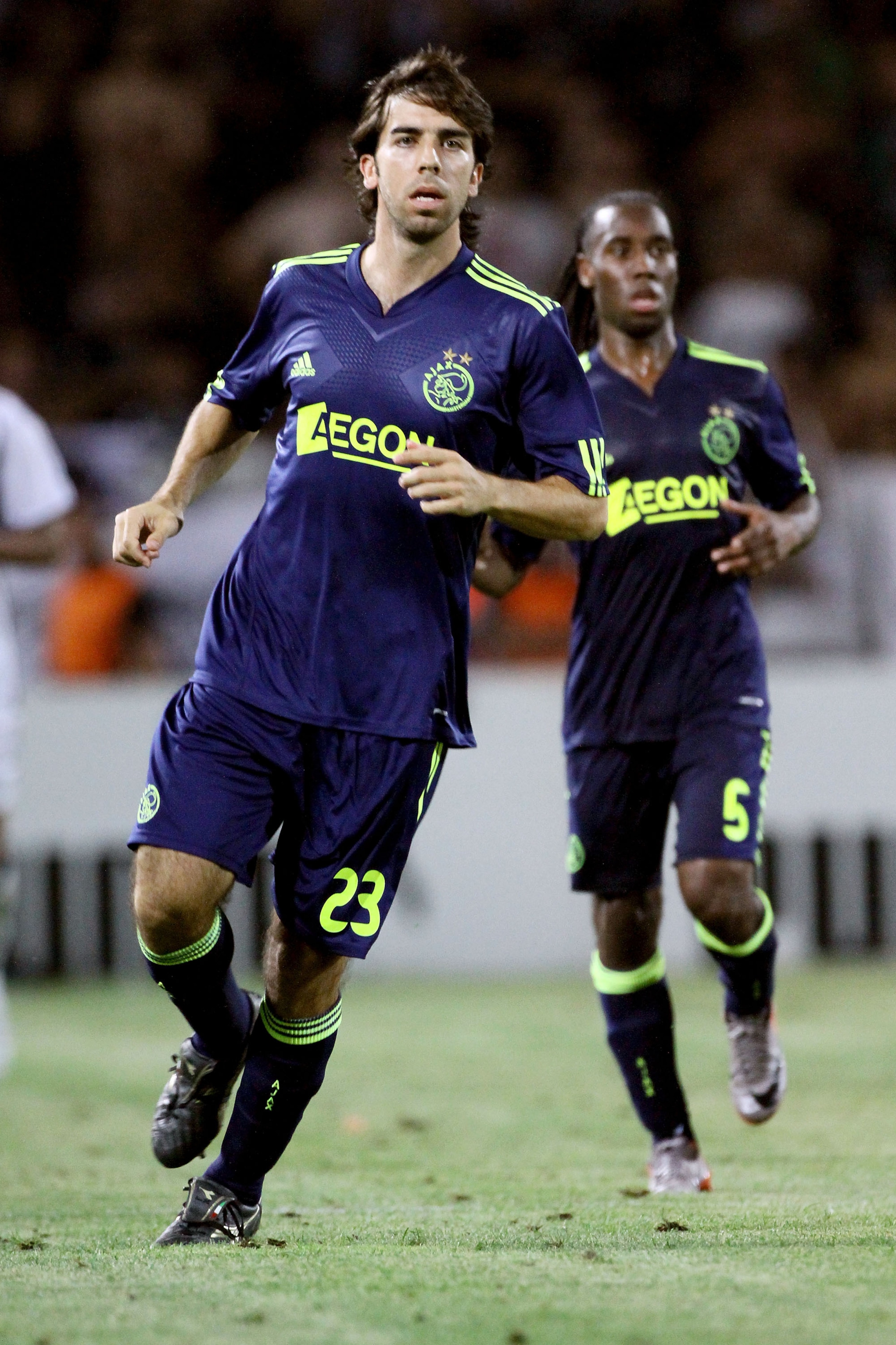 THESSALONIKI, GREECE - AUGUST 04:  Oleguer Presas of Ajax during the Uefa Champions League qualifying match between Paok and Ajax at Toumba Stadium on August 4, 2010 in Thessaloniki, Greece.  (Photo by Getty Images/Getty Images)