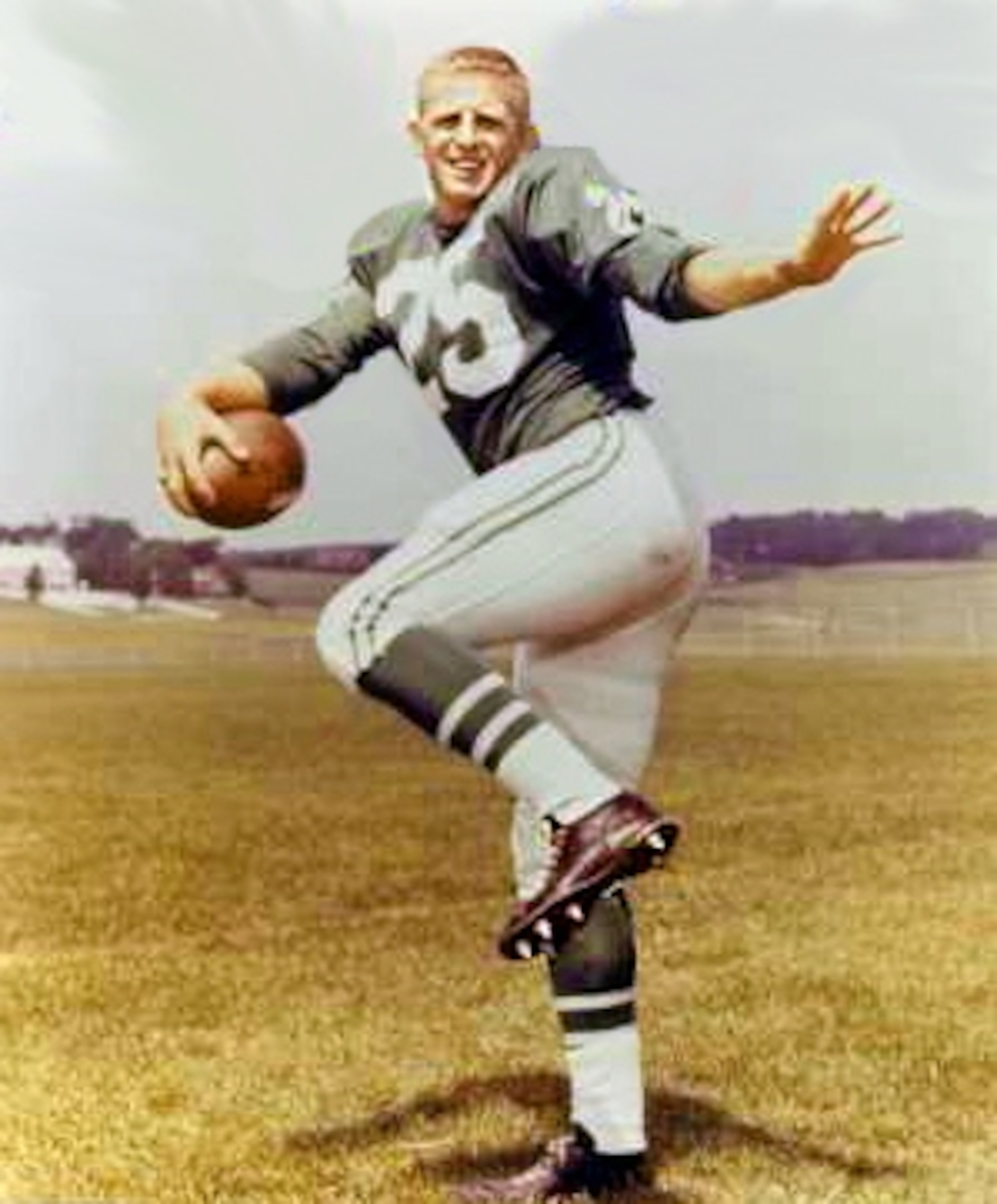 Better known for pass-catching skills and not striking a pose.