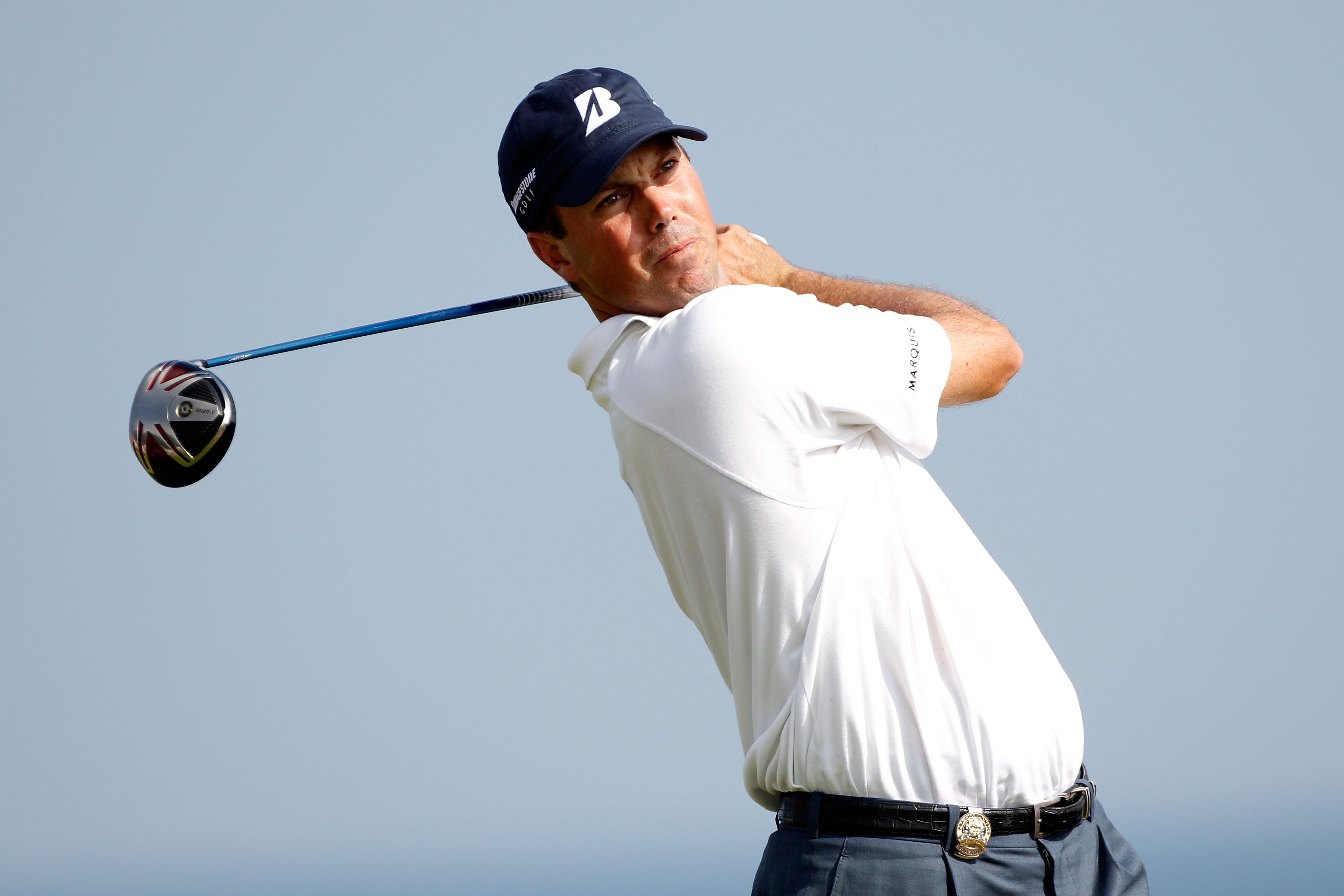 KOHLER, WI - AUGUST 14:  Matt Kuchar hits his tee shot on the ninth hole during the third round of the 92nd PGA Championship on the Straits Course at Whistling Straits on August 14, 2010 in Kohler, Wisconsin.  (Photo by Sam Greenwood/Getty Images)