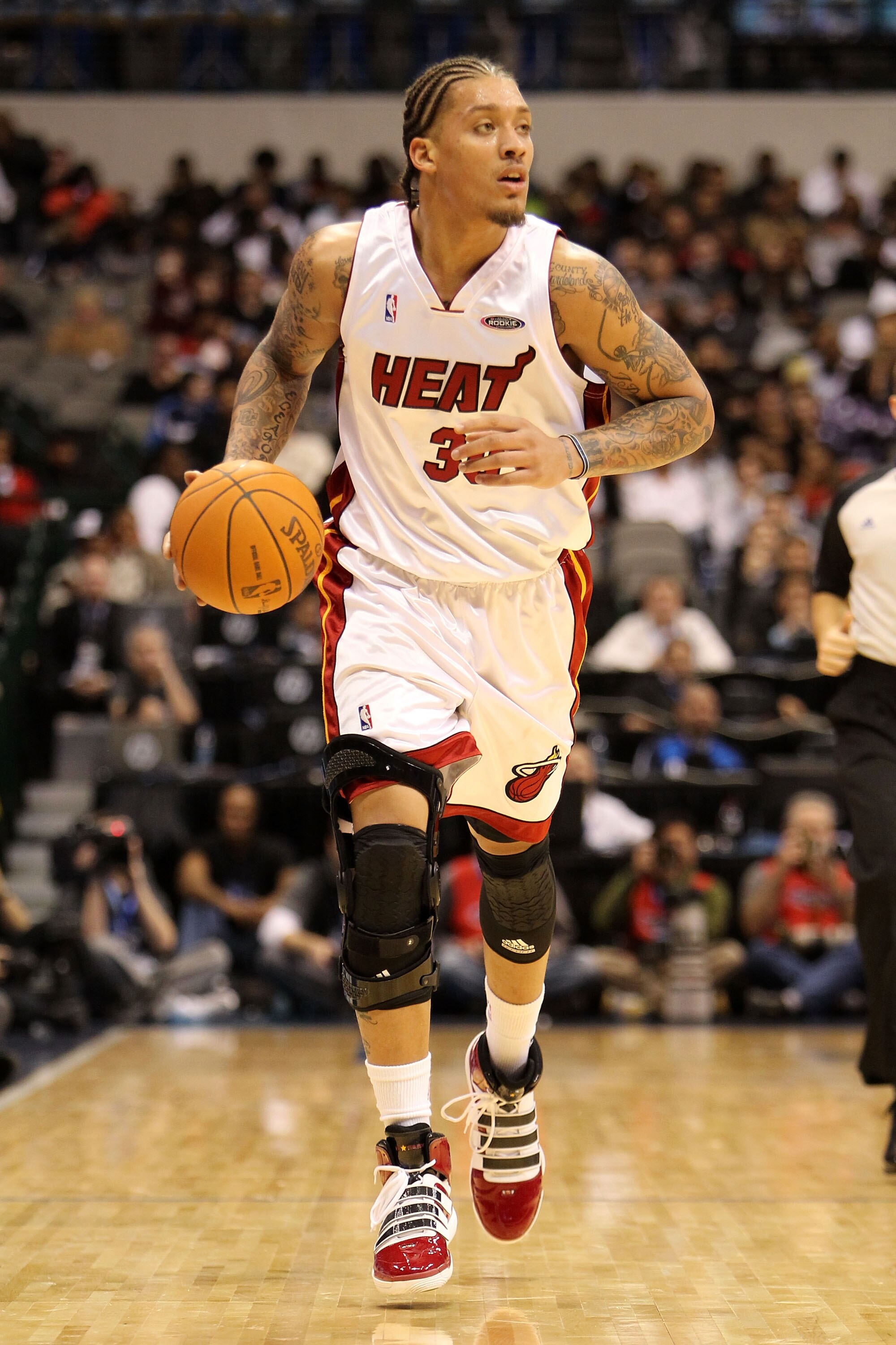 DALLAS - FEBRUARY 12:  Michael Beasley #30 of the Sophomore team brings the ball up court while playing against the Rookie team during the second half of the T-Mobile Rookie Challenge & Youth Jam part of 2010 NBA All-Star Weekend at American Airlines Cent
