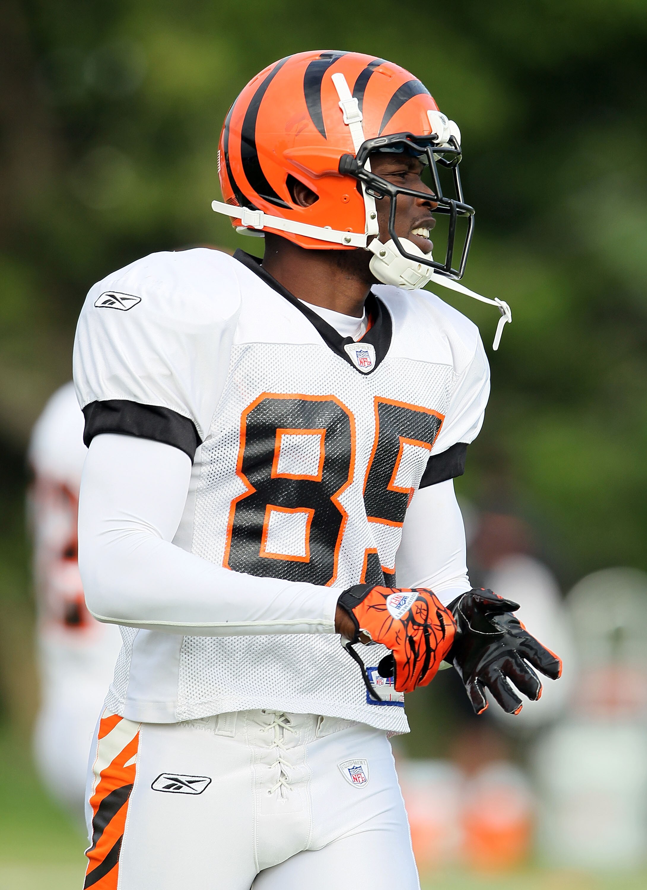 GEORGETOWN, KY - JULY 31:  Chad Ochocinco #85 of the Cincinnati Bengals is pictured during the Bengals training camp at Georgetown College on July 31, 2010 in Georgetown, Kentucky.  (Photo by Andy Lyons/Getty Images)