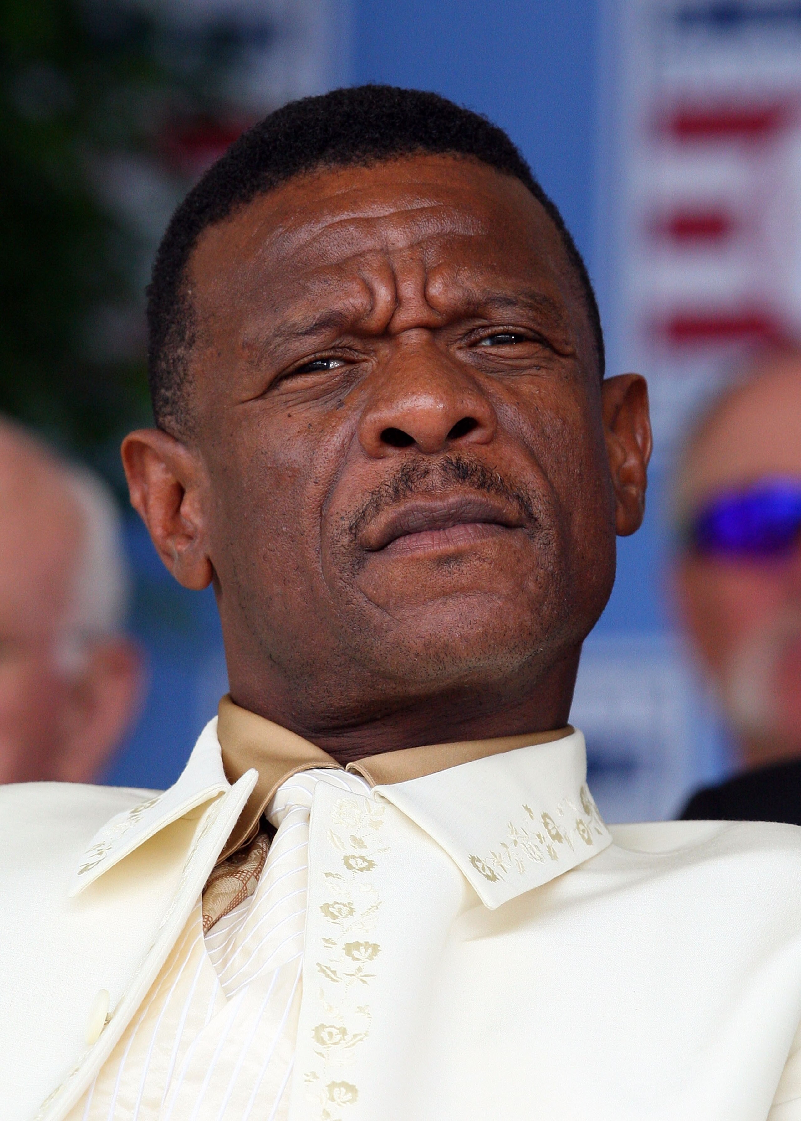COOPERSTOWN, NY - JULY 26:  2009 inductee Rickey Henderson looks on at Clark Sports Center during the Baseball Hall of Fame induction ceremony on July 26, 2009 in Cooperstown, New York. Henderson is the all-time leader in stolen bases (1,406) and runs (2,