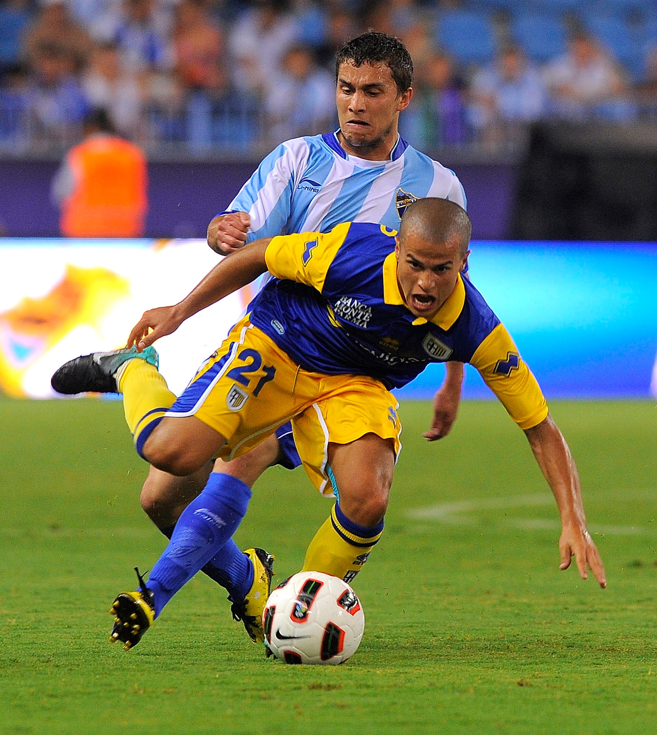 MALAGA, SPAIN - AUGUST 22:  Sebastian Giovinco of Parma in action during the preseason friendly match between Malaga and Parma at La Rosaleda Stadium on August 22, 2010 in Malaga, Spain.  (Photo by Dino Panato/Getty Images)