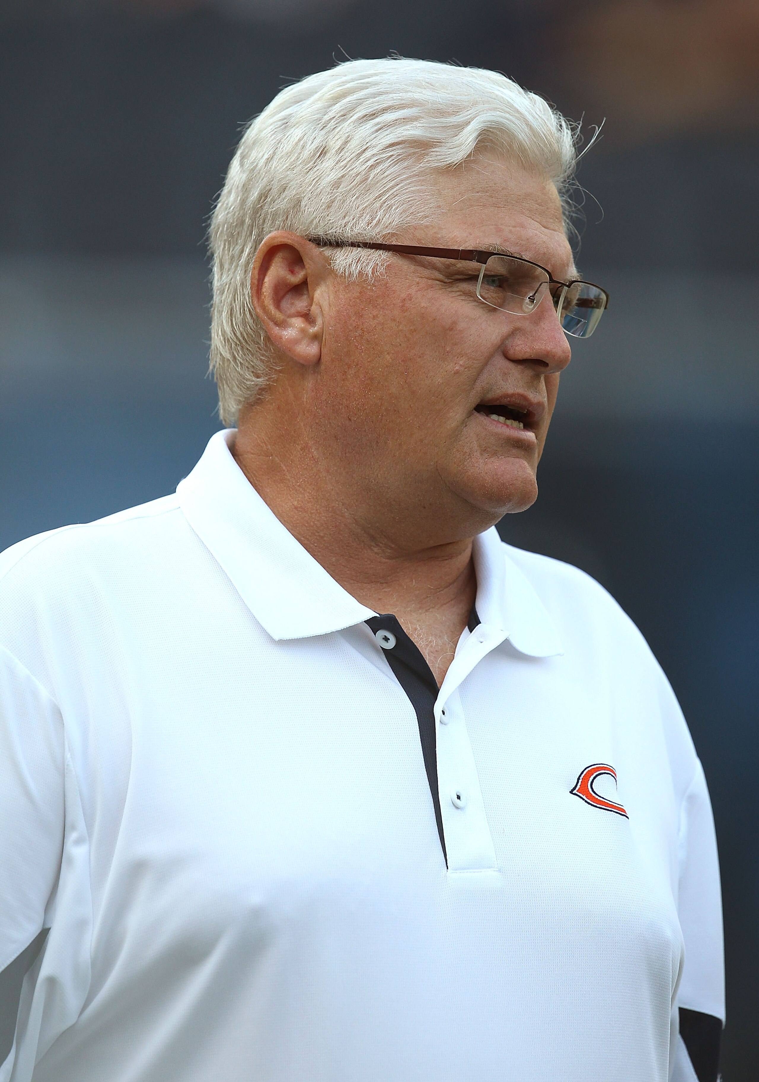CHICAGO - AUGUST 21: Offensive coordinator Mike Martz of the Chicago Bears watches warm-ups before a preseason game against the Oakland Raiders at Soldier Field on August 21, 2010 in Chicago, Illinois. The Raiders defeated the Bears 32-17. (Photo by Jona CHICAGO - AUGUST 21: Offensive coordinator Mike Martz of the Chicago Bears watches warm-ups before a preseason game against the Oakland Raiders at Soldier Field on August 21, 2010 in Chicago, Illinois. The Raiders defeated the Bears 32-17. (Photo by Jona
