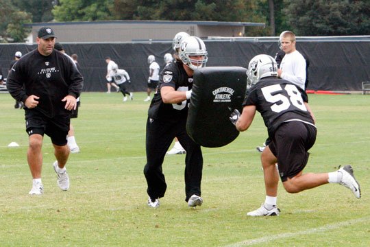 Slade Norris in drills.
