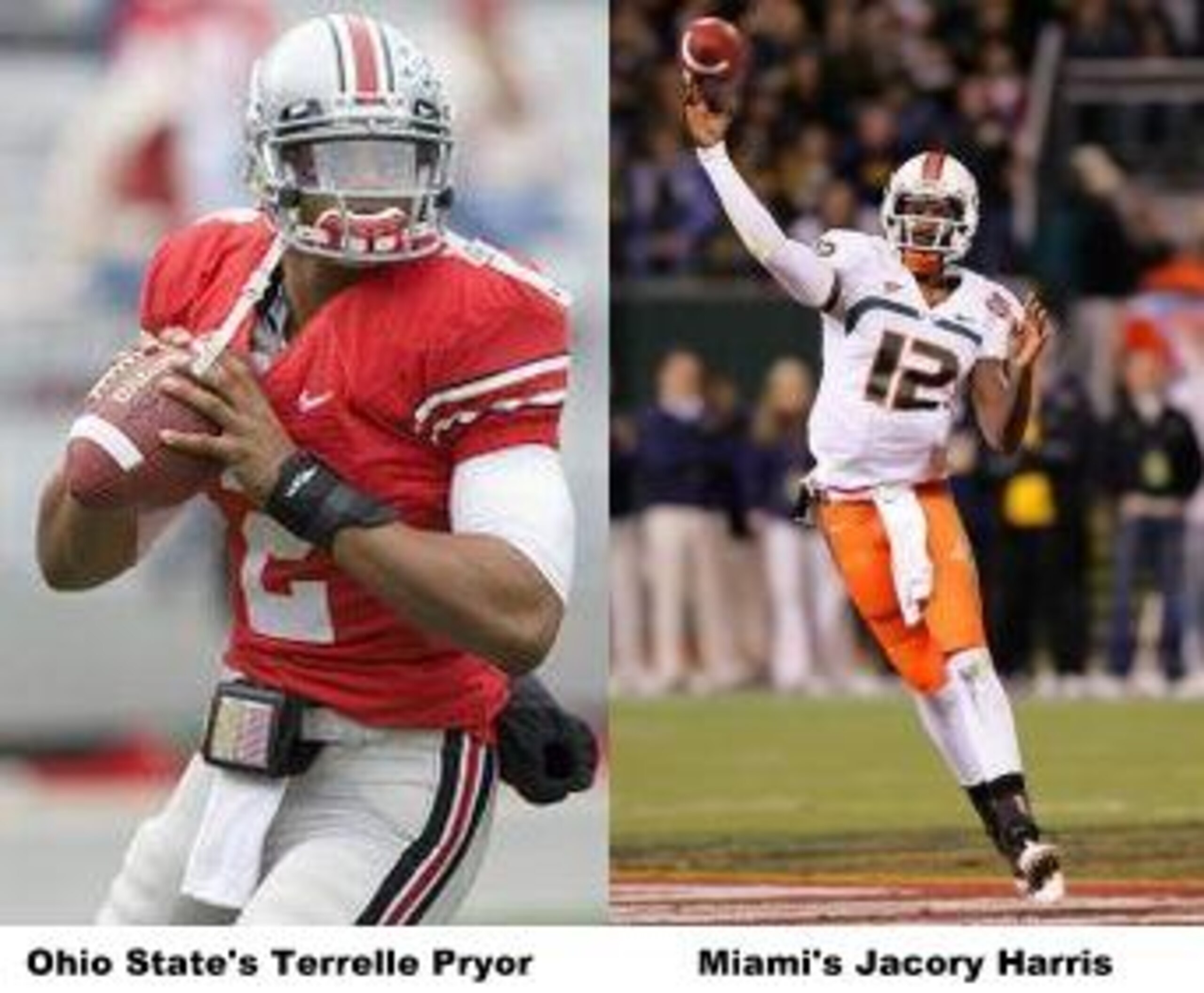 Battle of the QB's Terrelle Pryor vs. Jacory Harris