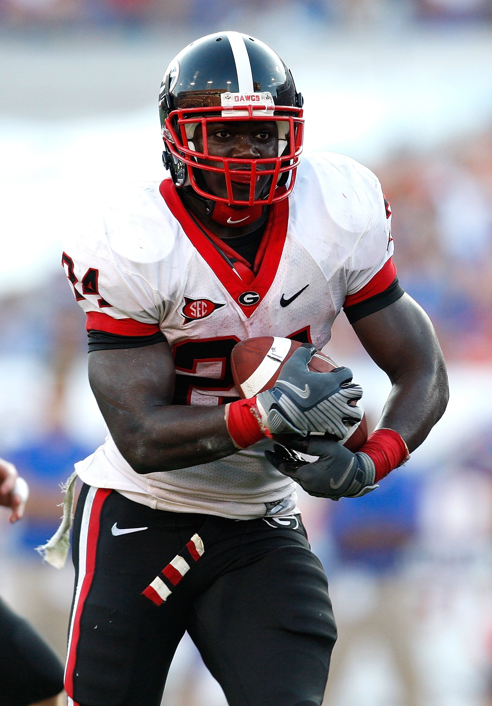 JACKSONVILLE, FL - OCTOBER 31:  Washaun Ealey #24 of the Georgia Bulldogs against the Florida Gators at Jacksonville Municipal Stadium on October 31, 2009 in Jacksonville, Florida.  (Photo by Kevin C. Cox/Getty Images)